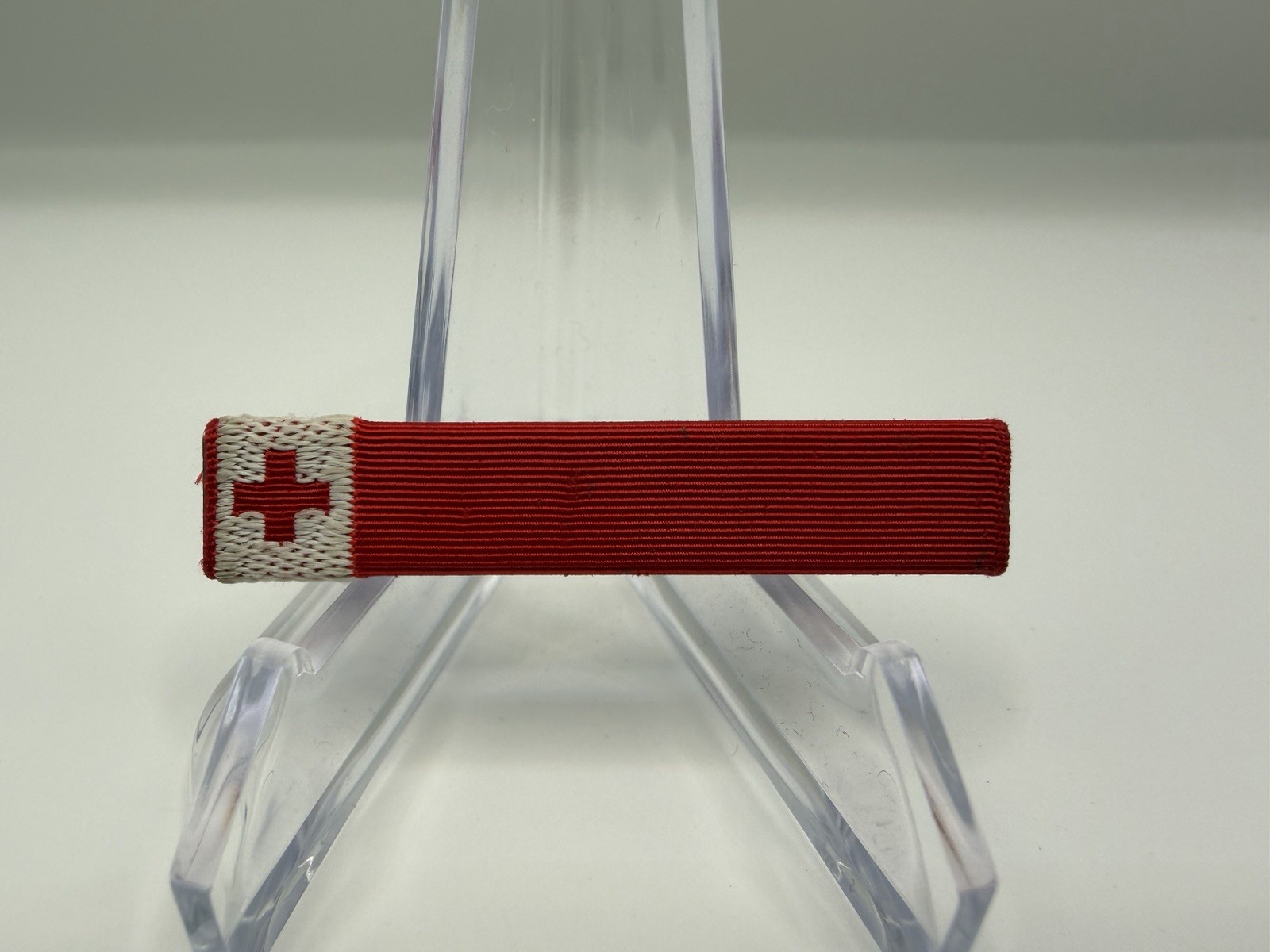 Vintage WWII American Red Cross Volunteer Cloth Ribbon Bar Pin WW2