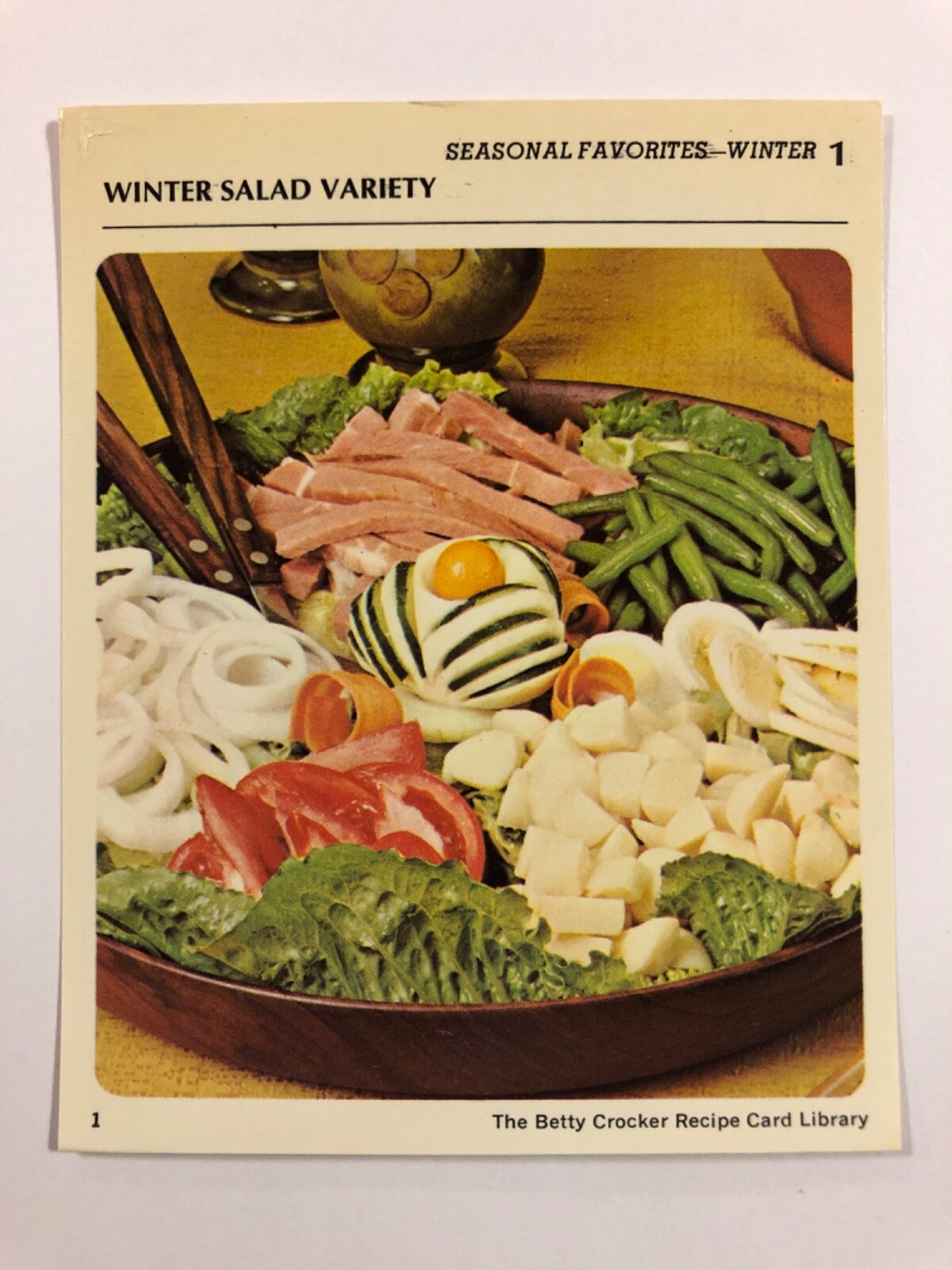 1971 The Betty Crocker Recipe Card Library REPLACEMENT CARD 