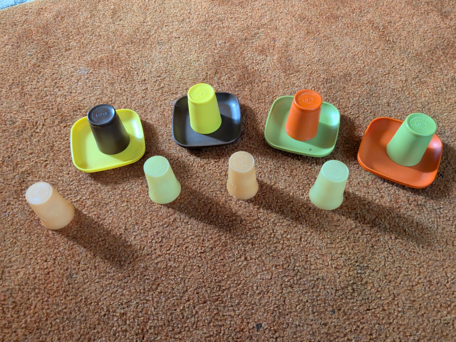 Miniature Tupperware Playset And Cups