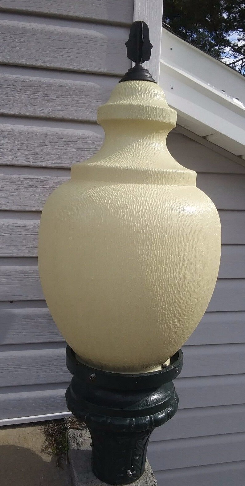Vintage Single Street Light Pole Lamp Municipal Street Light Antique LED