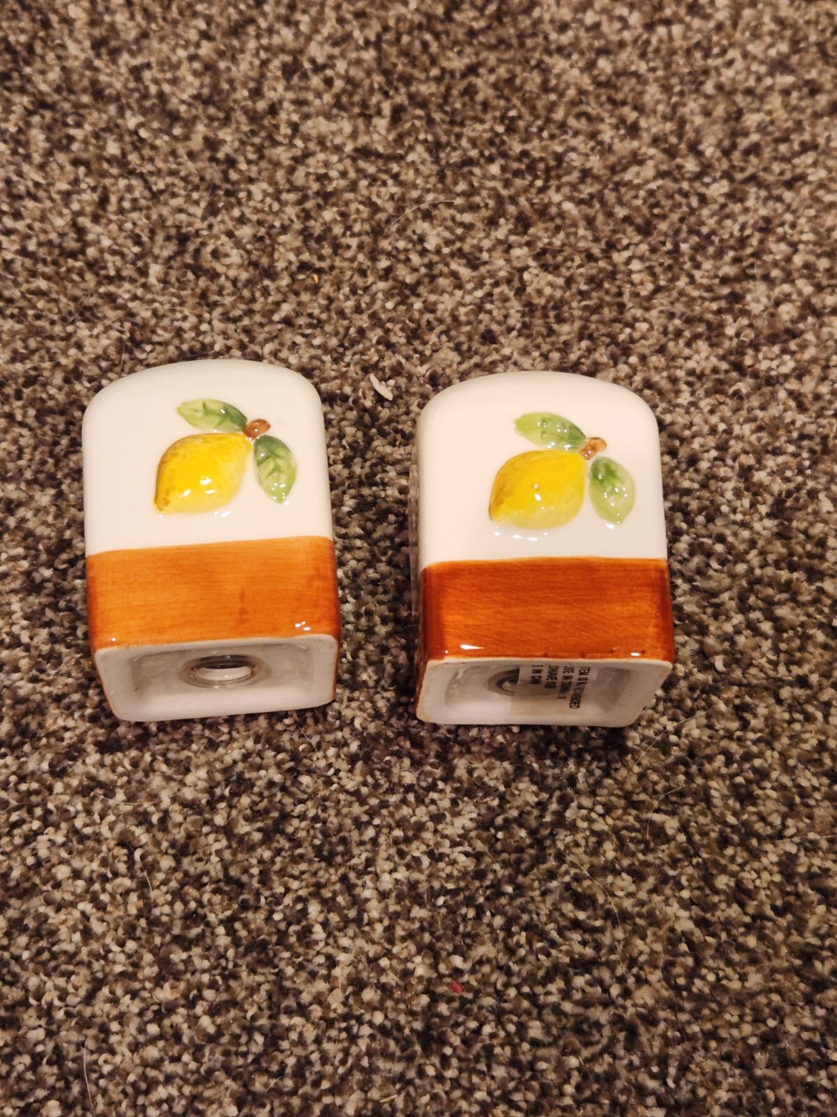 lemon salt and pepper shakers by Scott's