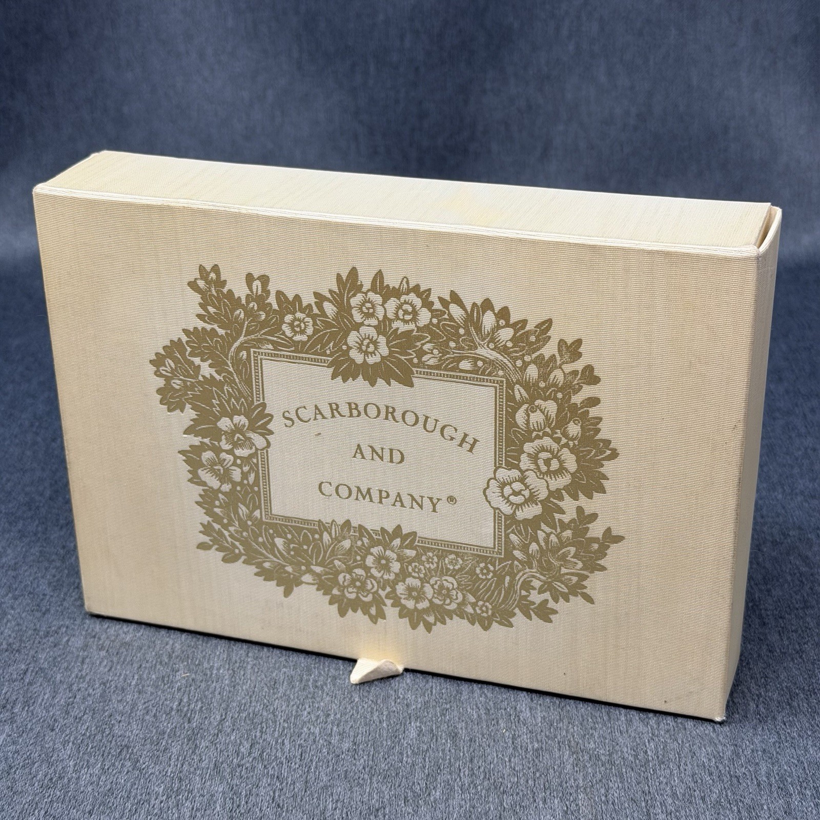 Vintage Scarborough and Company Cream Gold Filigree Perfume Keepsake Box Vintage Scarborough and Company Cream Gold Filigree Perfume Keepsake Box