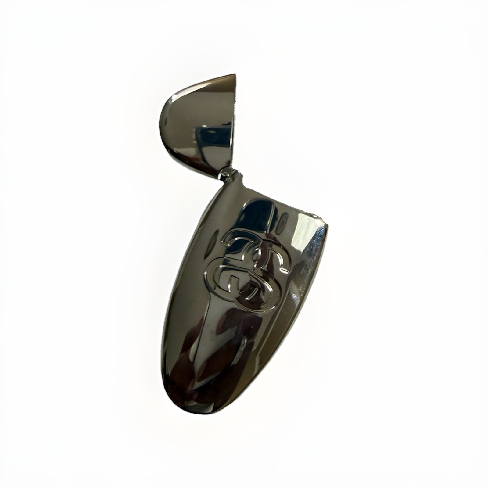 Stussy Metal Pill Lighter Case – Stainless Steel Keychain Accessory 