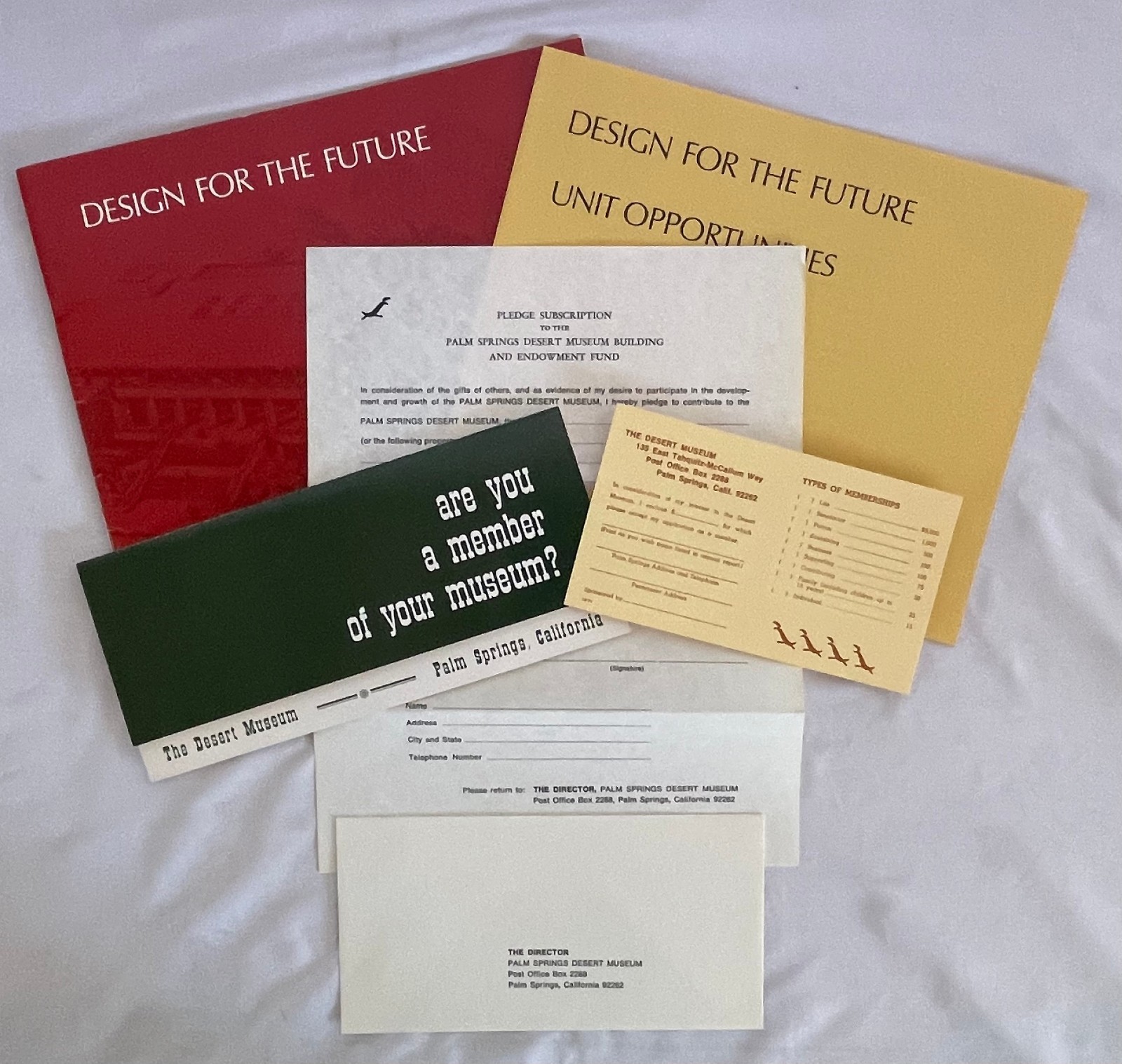 Original 1971 Palm Springs Desert Museum, Design For The Future Booklet Lot RARE