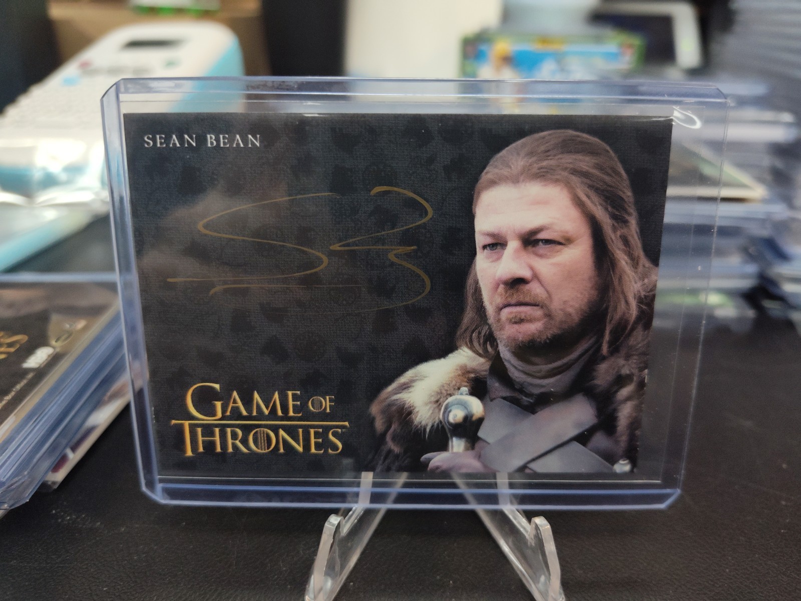 2016 Game of Thrones Gold Autograph Sean Bean as Lord Eddard Ned Stark Auto