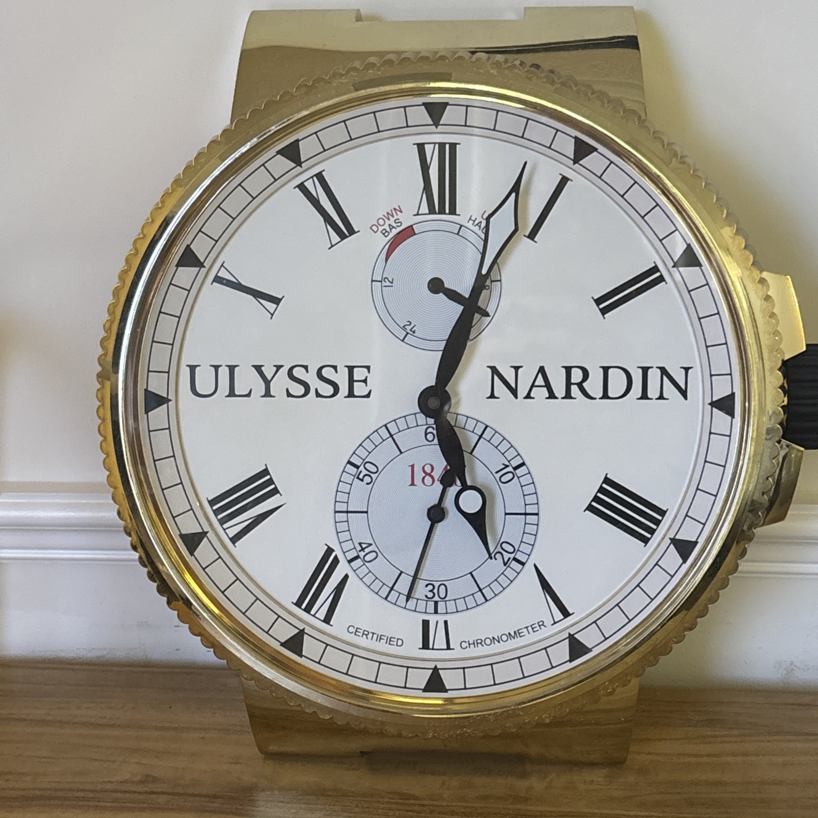 Ultra-Rare ULYSSE NARDIN Watch Wall Clock - Luxury Display Piece