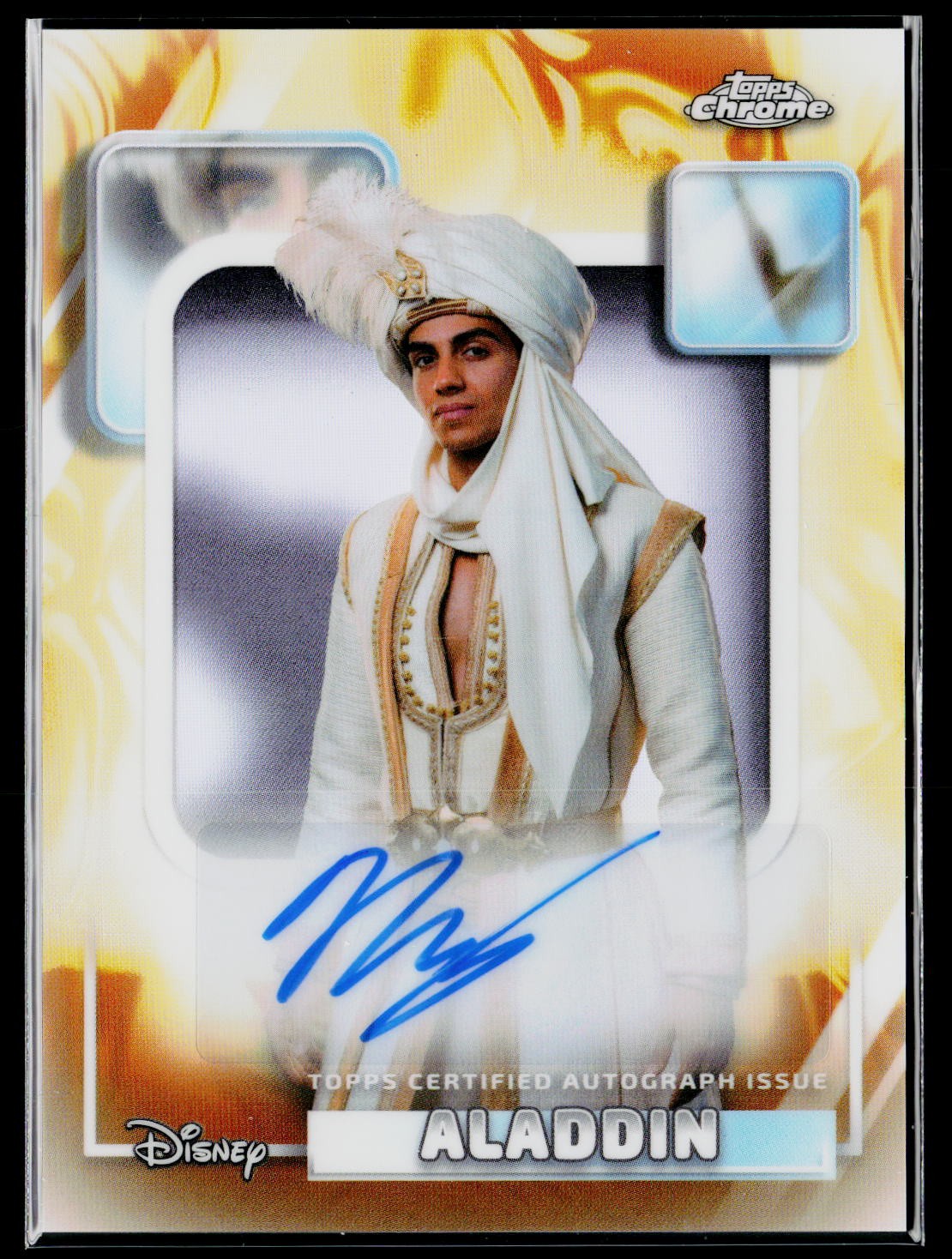 2026 Topps Disney Chrome #AA-MMS Aladdin Mena Massoud Refractor AUTO