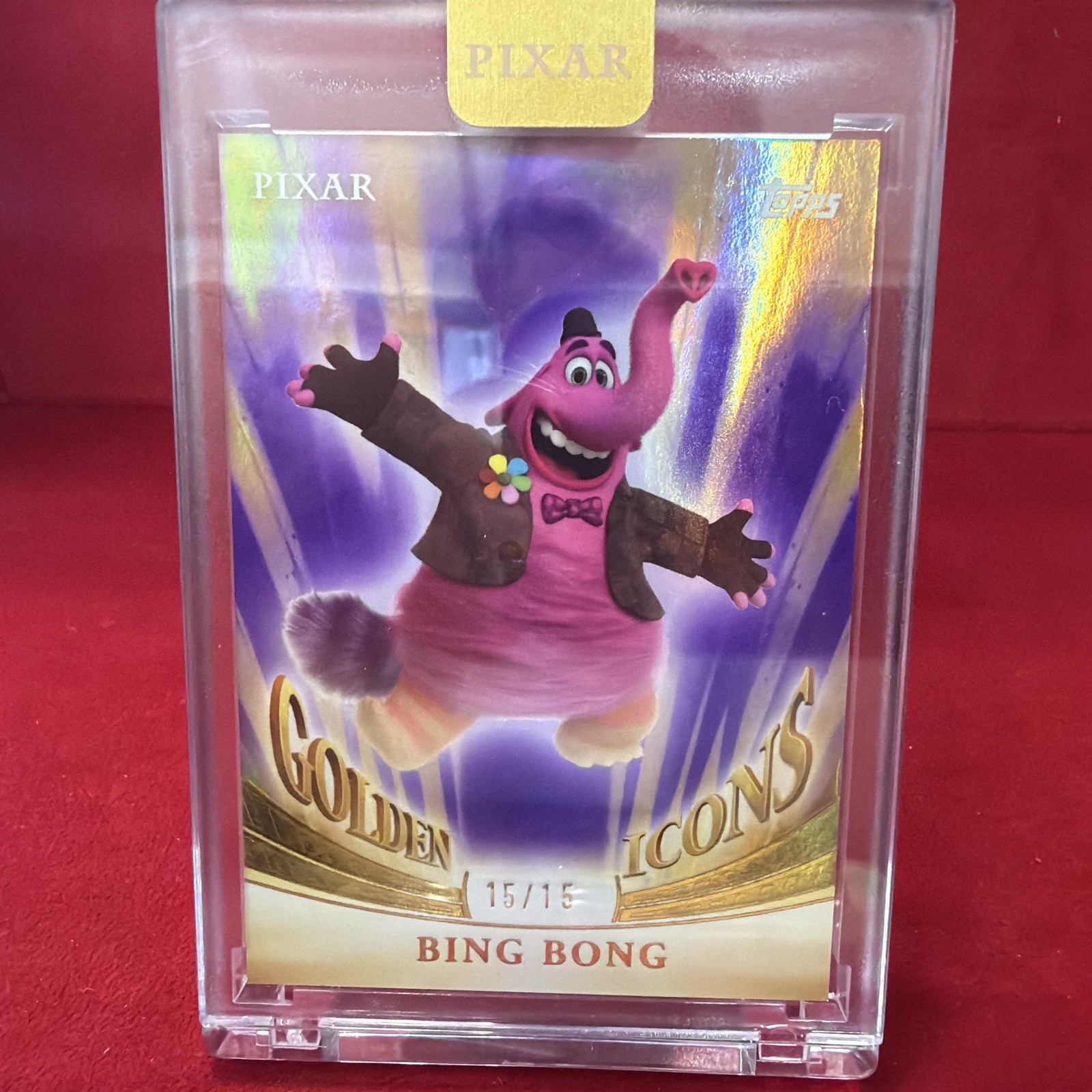 2025 Topps Pixar Gold Bing Bong Golden Icons Purple 04/15 #GI-61
