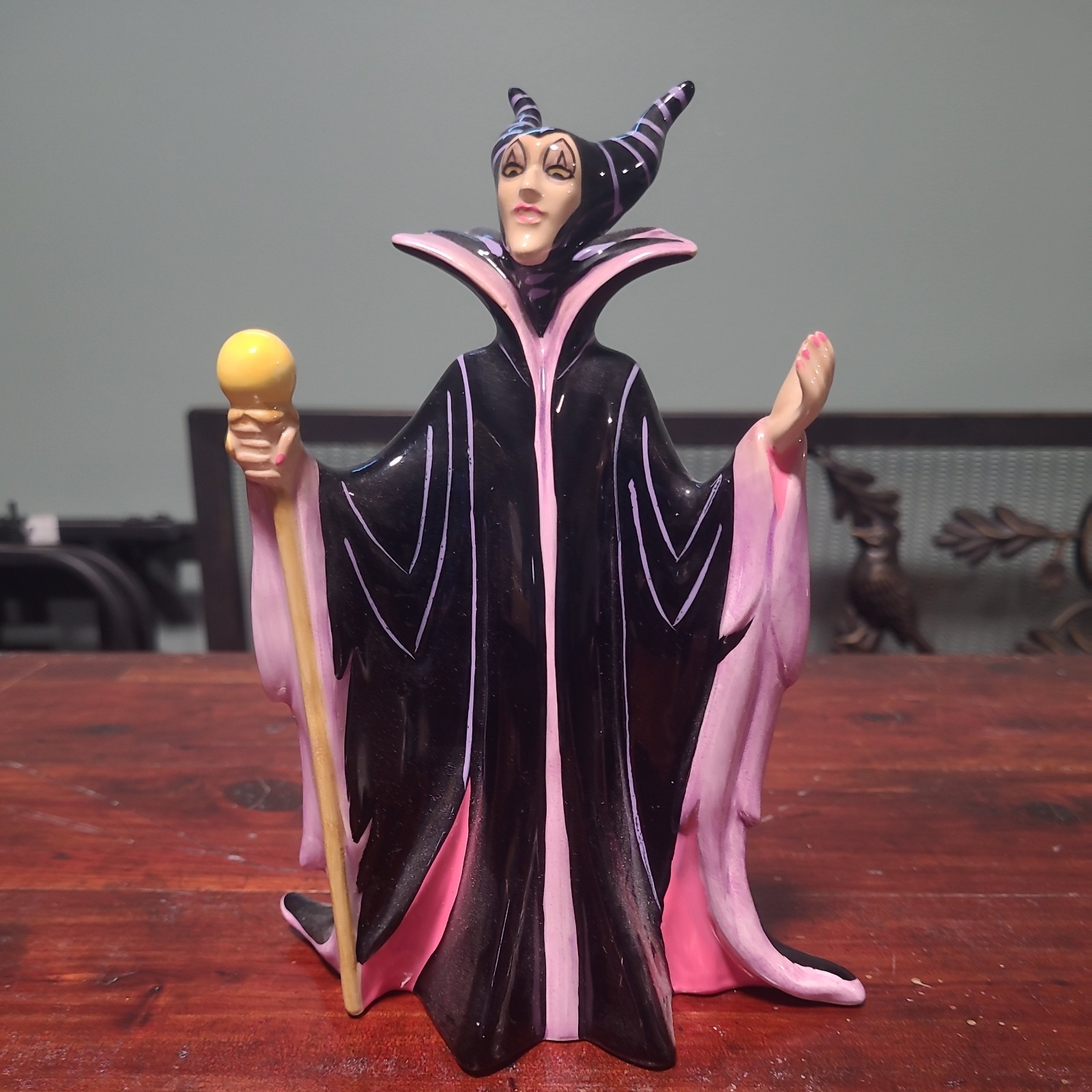 Vintage Disney Maleficent 7.5 inch porcelain figure
