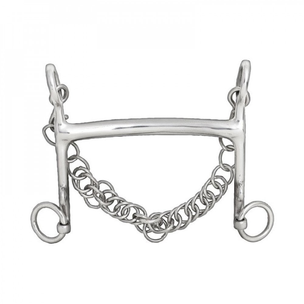 HORZE Mullen Mouth Weymouth Bit - 5, Stainless Steel