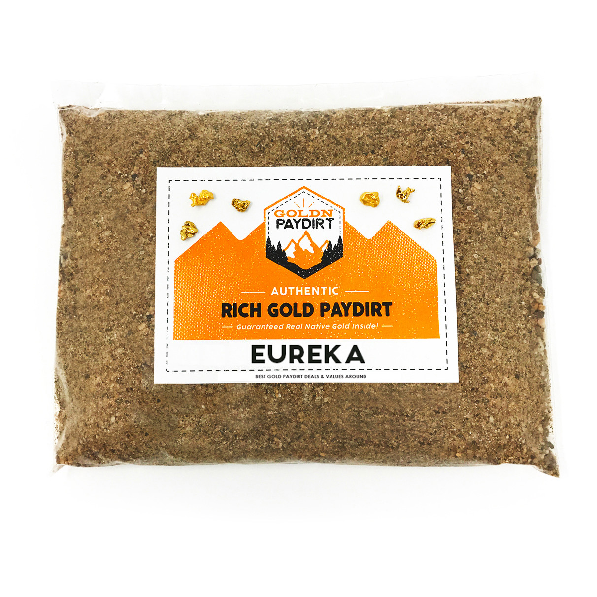 Goldn Paydirt EUREKA Gold Panning Paydirt Nuggets Flakes Sluice Concentrates