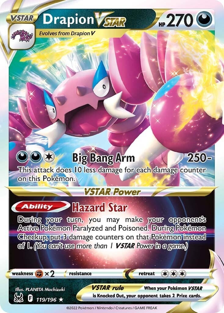 Drapion VSTAR Holofoil SWSH11 119/196 UR NM