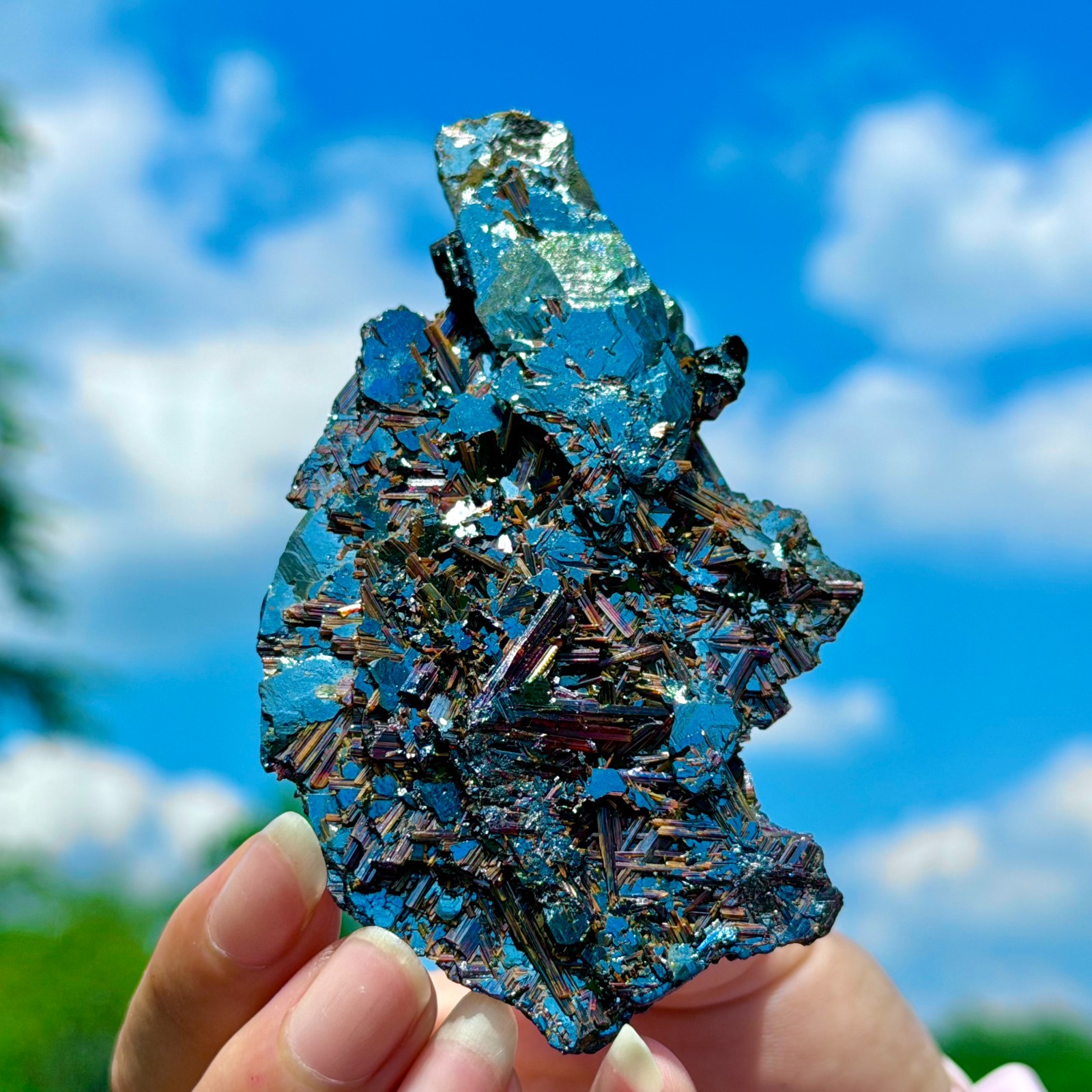109G TopNatural Hematite Terminated Crystal With Rutile Having Beautiful lustre