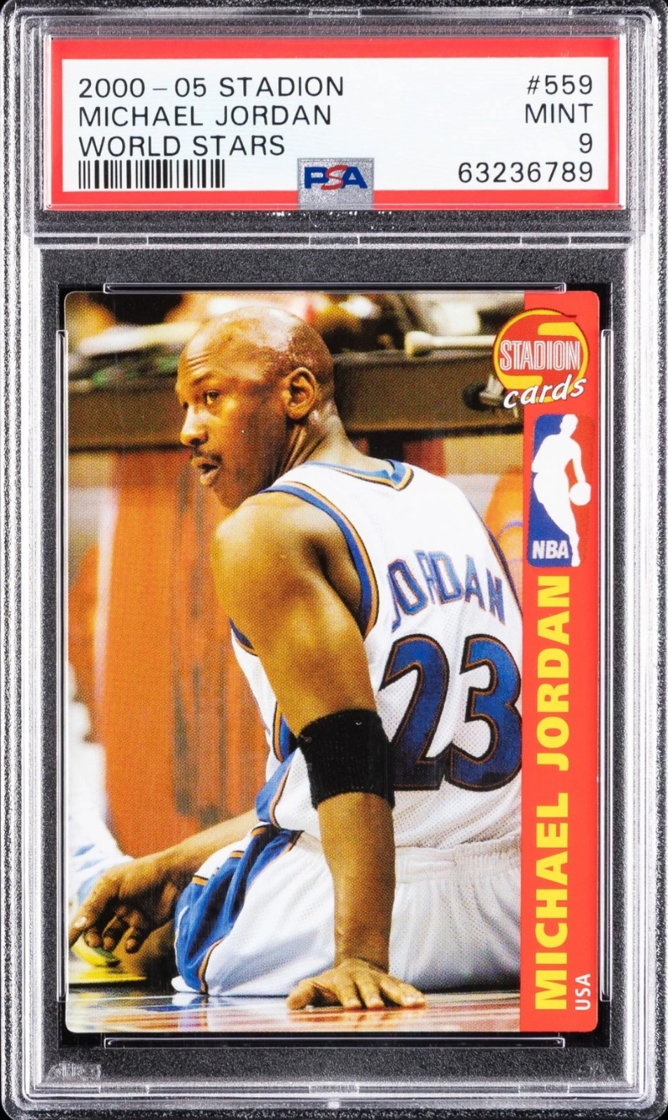 2000 Stadion World Stars Michael Jordan #559 PSA 9 MINT HOF Pop 3
