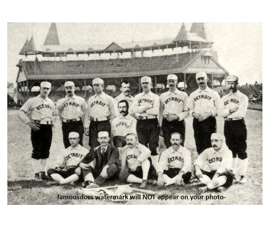 1888 Detroit Wolverines Baseball Team PHOTO Final Year 5x7 Pic