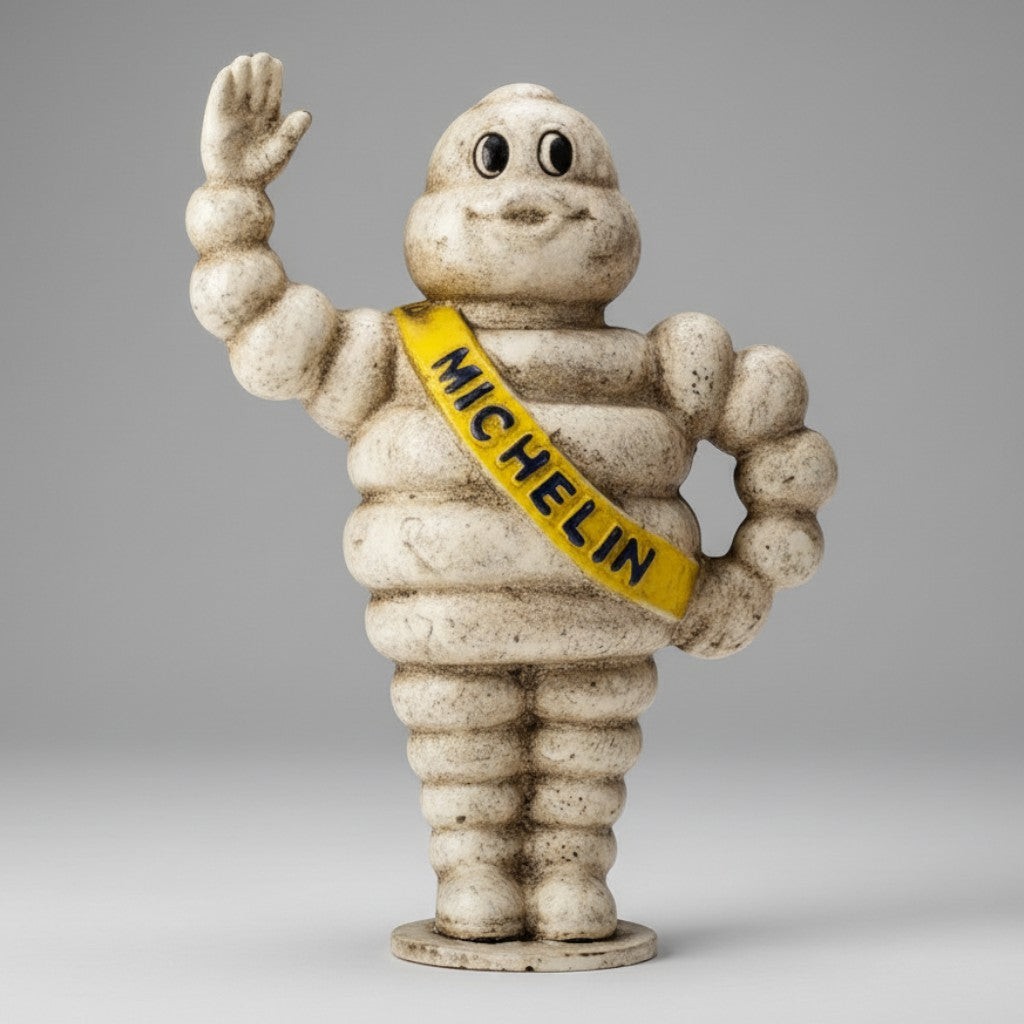 Michelin Man 1889 Cast Iron Coin Bank — 8.5\