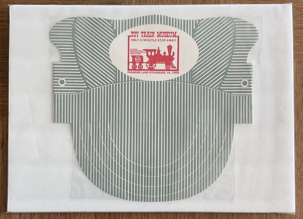Rare Paper Railroad Conductors Hat from Paradise Lane - Strasburg, PA 17579