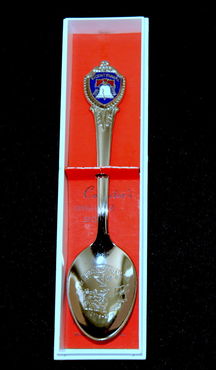 Vtg Bicentennial Demi Tasse Spoon NIB 1976 Liberty Bell Collectors Made USA