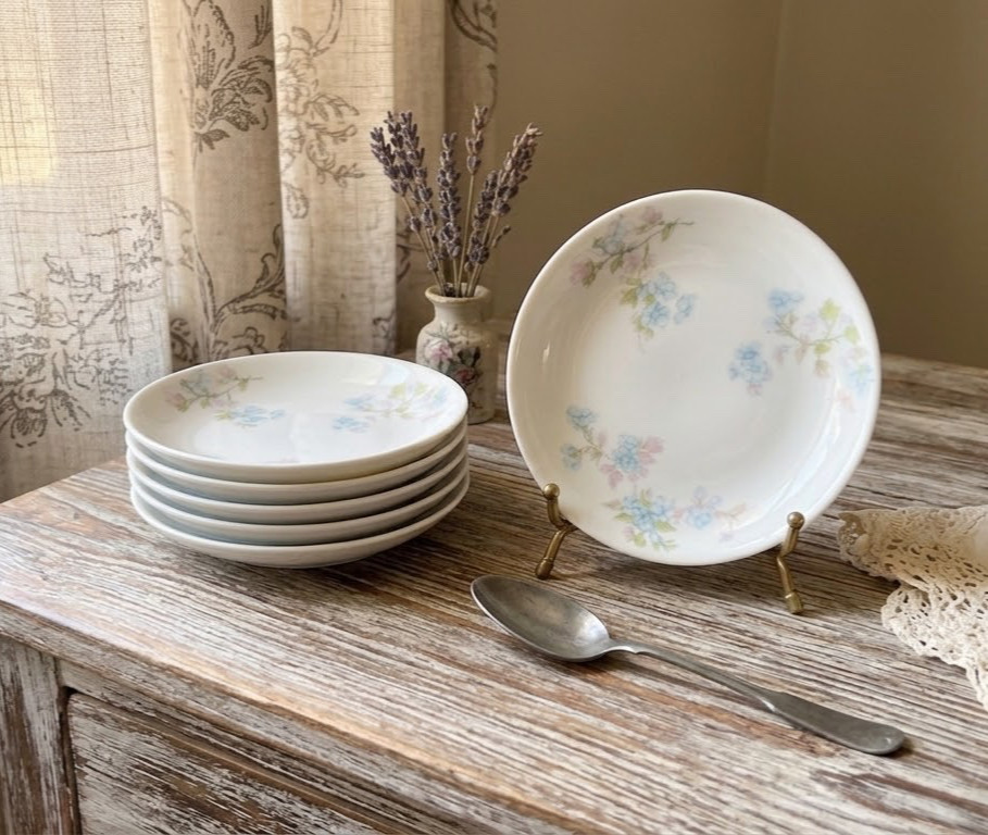 Antique 1894 Haviland & Co. Limoges France Porcelain Butter Pats - Set of 6 READ
