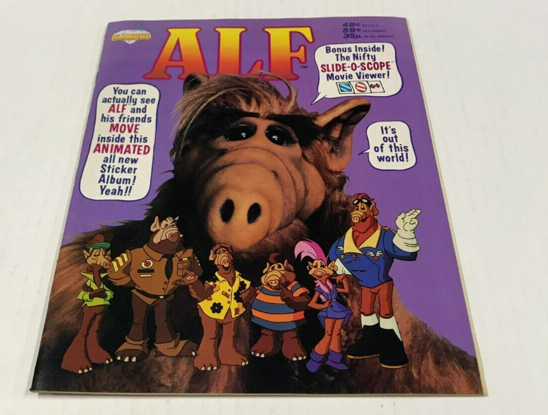 Vintage 1987 Alf - Diamond Sticker Album Collection Book Vintage 1987 Alf - Diamond Sticker Album Collection Book