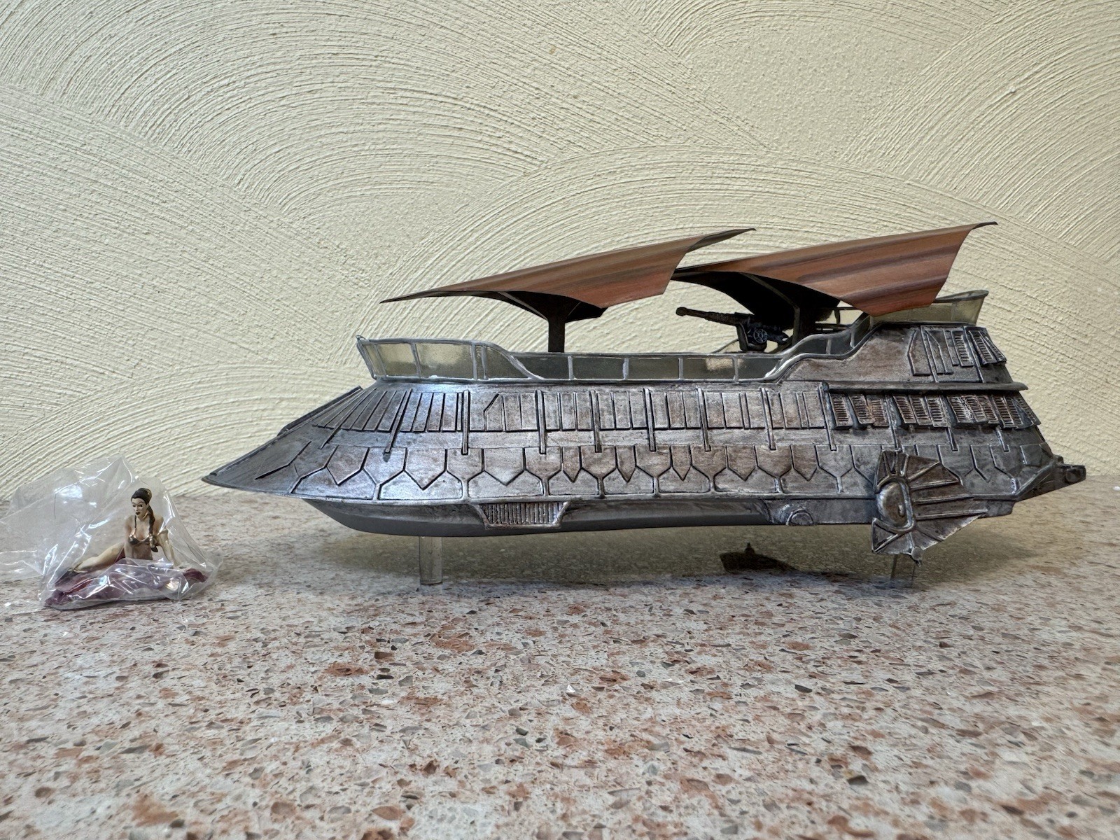 Hawthorne Village Star Wars Jabba Sail Barge Galactic Village Leia COA #A0206