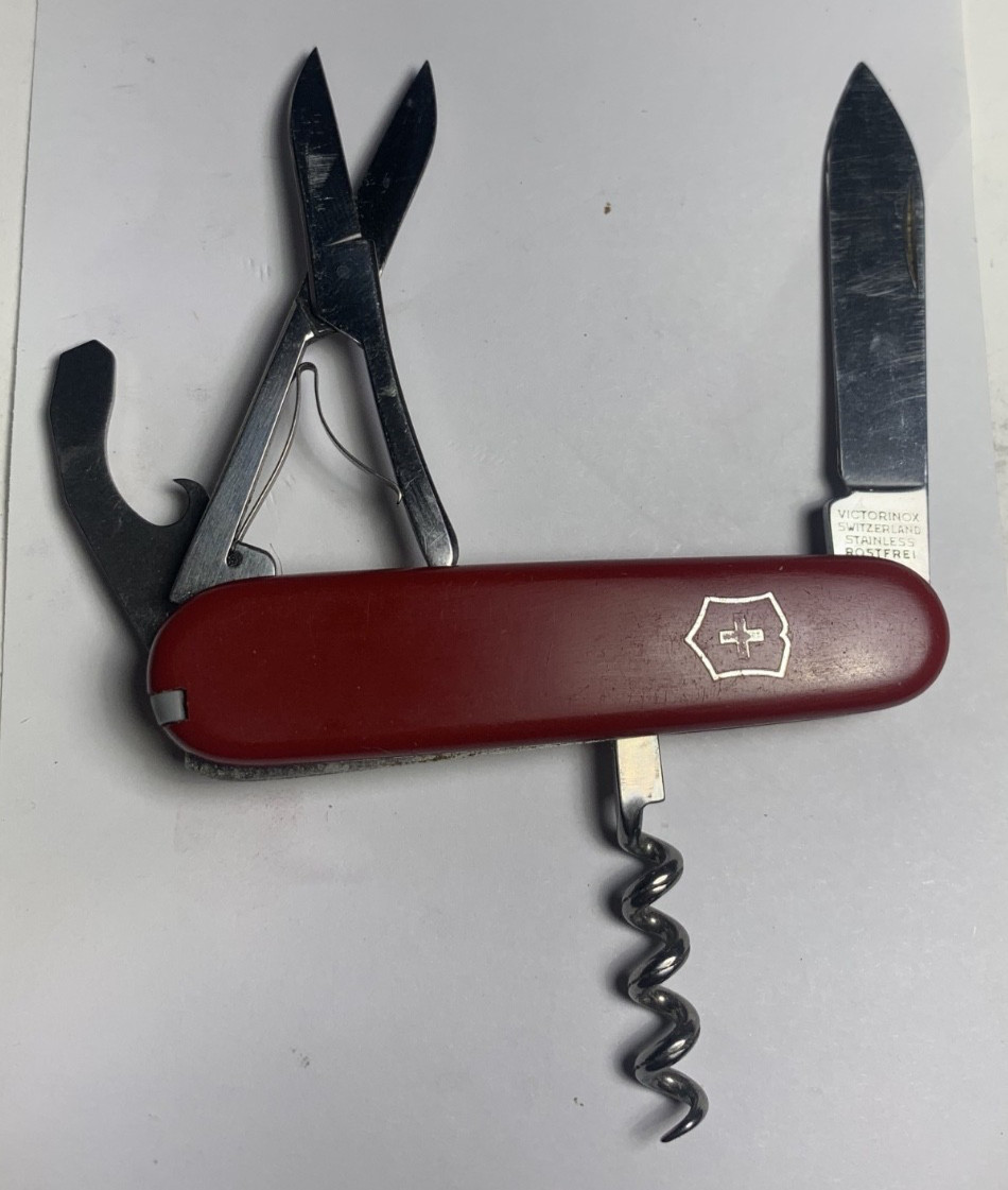 Victorinox Golfer 84mm Vintage Swiss Army Knife Scissors Rare Retired