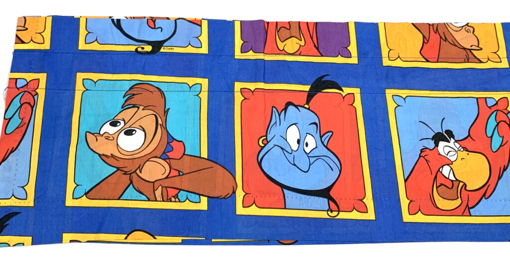 Aladdin Disney Vintage 90s Window Valance Short Curtain Rare Abu Classics