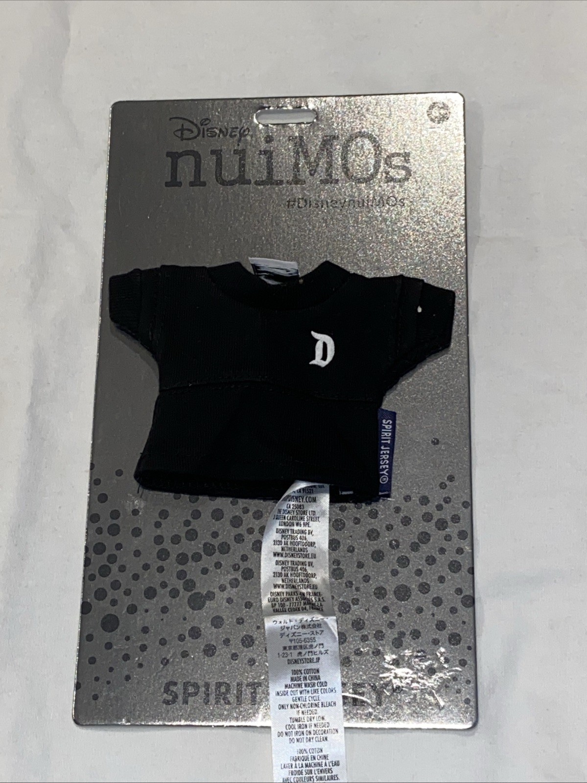 BRAND NEW Disney Nuimos Outfit Disney Black Walt Disney World 6” Spirit Jersey