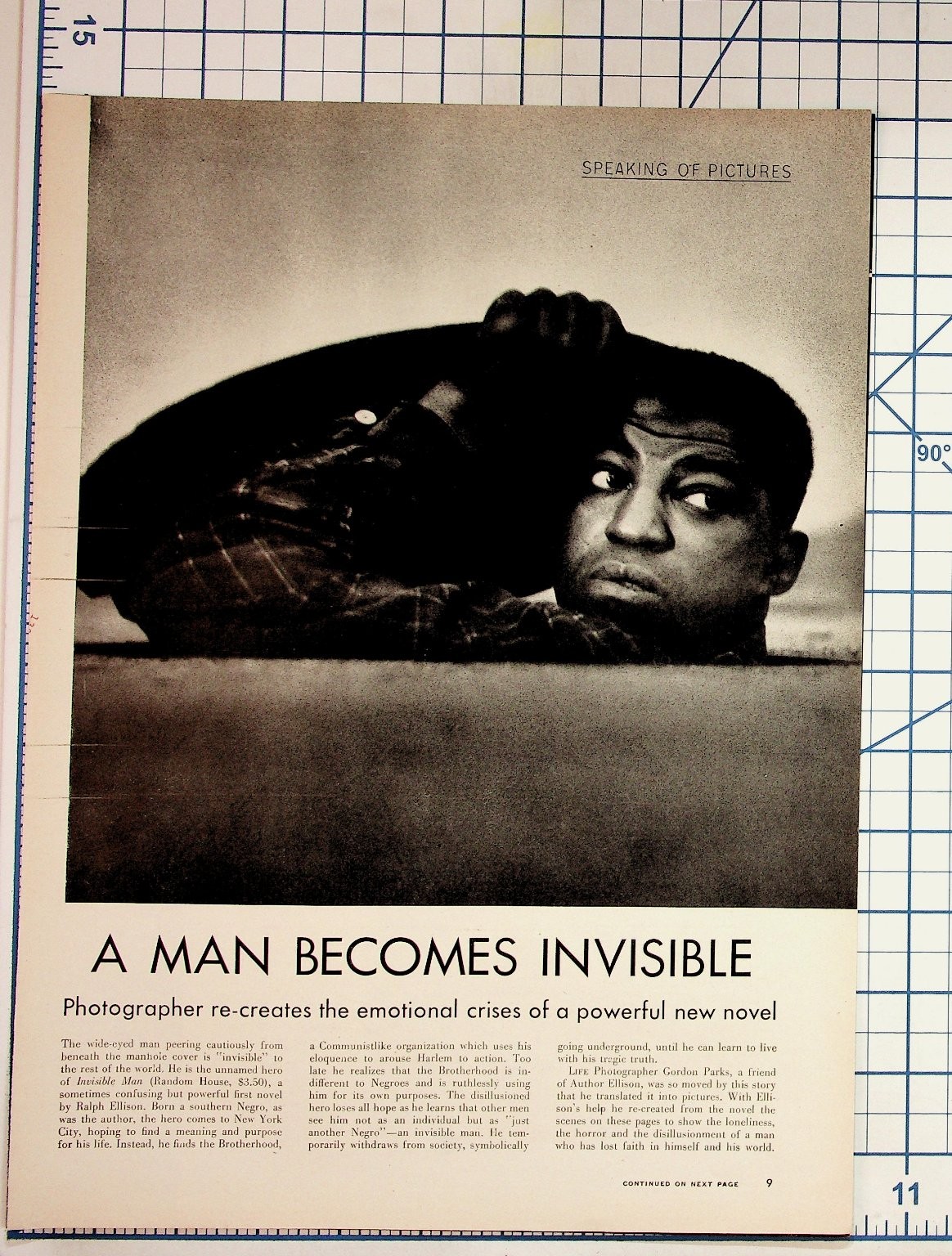 1952 LIFE Magazine Invisible Man Ralph Ellison Gordon Parks Article Print 1952 LIFE Magazine Invisible Man Ralph Ellison Gordon Parks Article Print