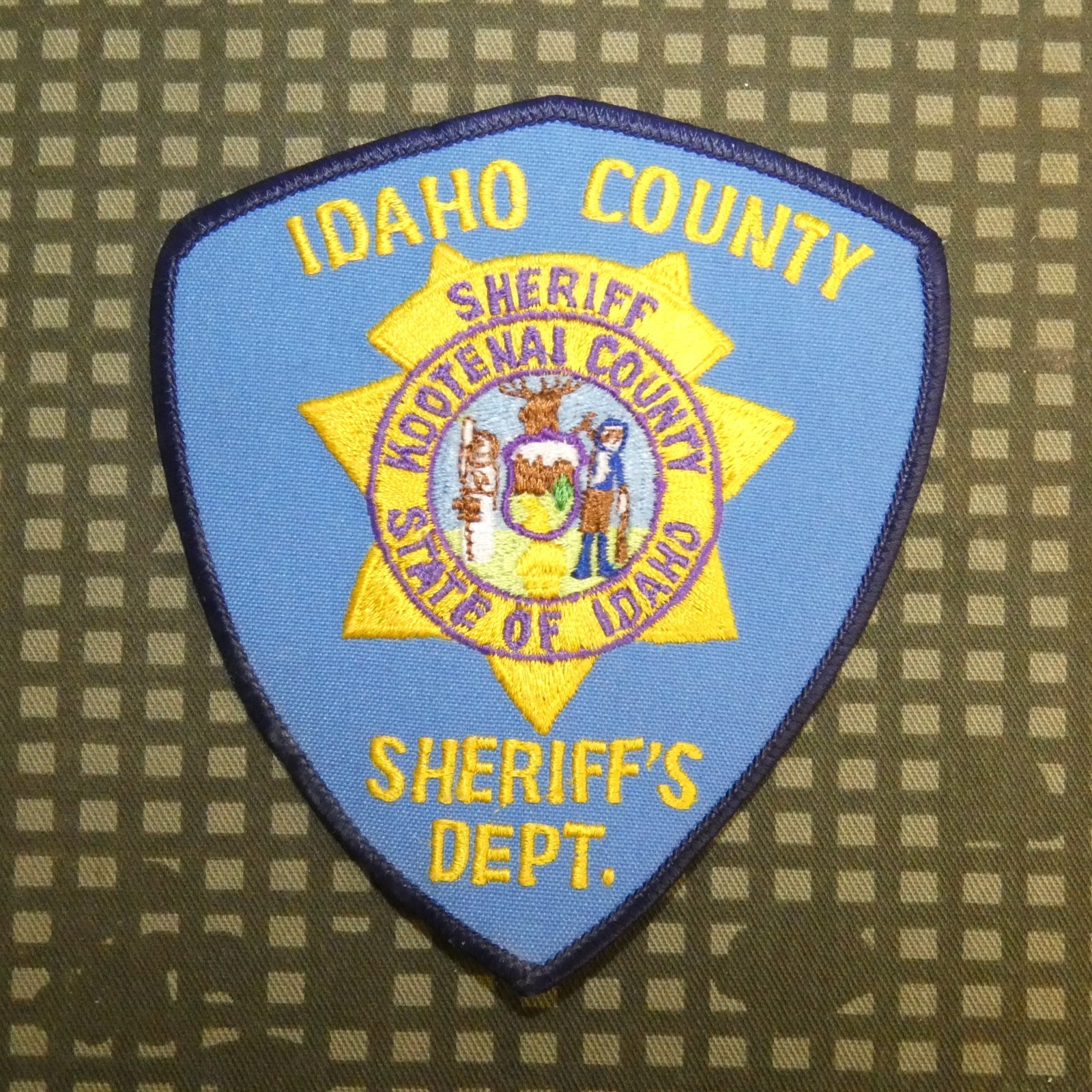 Vintage 1980s Kootenai County Sheriff\'s Department Patch (misprint)