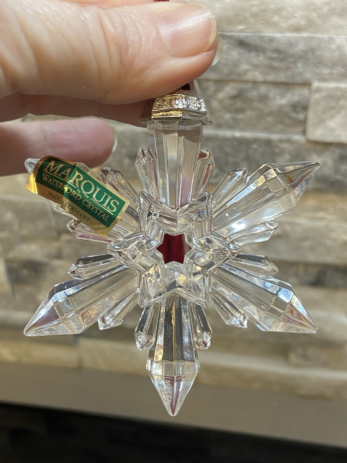 Waterford Crystal Snowflake Ornament 2003