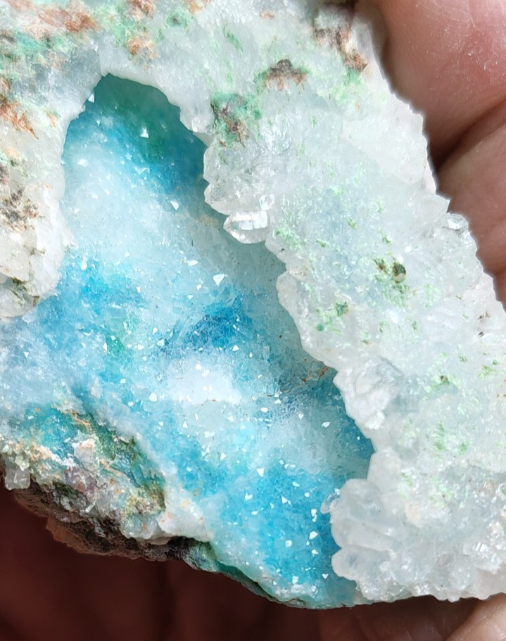 SHATTUCKITE MALACHITE CHRYSOCOLLA Quartz Gem  Silica PSEUDOMORH MILPILLAS MINE