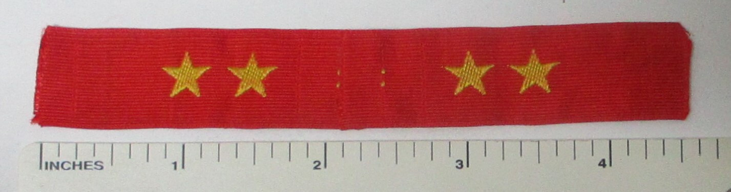Unused Pair Original WW2 Vintage JAPANESE ARMY COLLAR TAB PATCHES Uncut JAPAN
