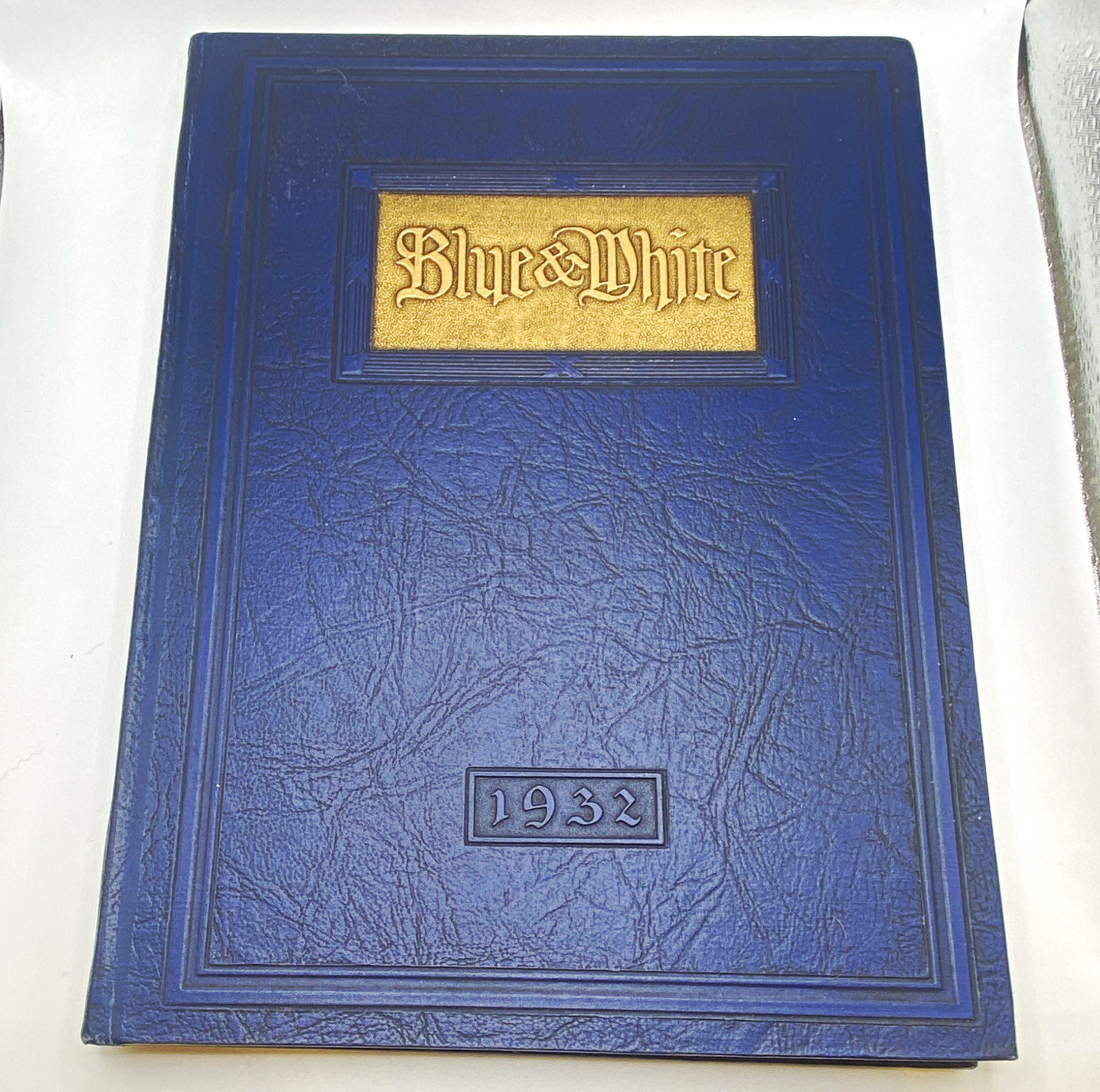 Signed Blue and White 1932 Asheville School Yearbook Asheville, North Carolina