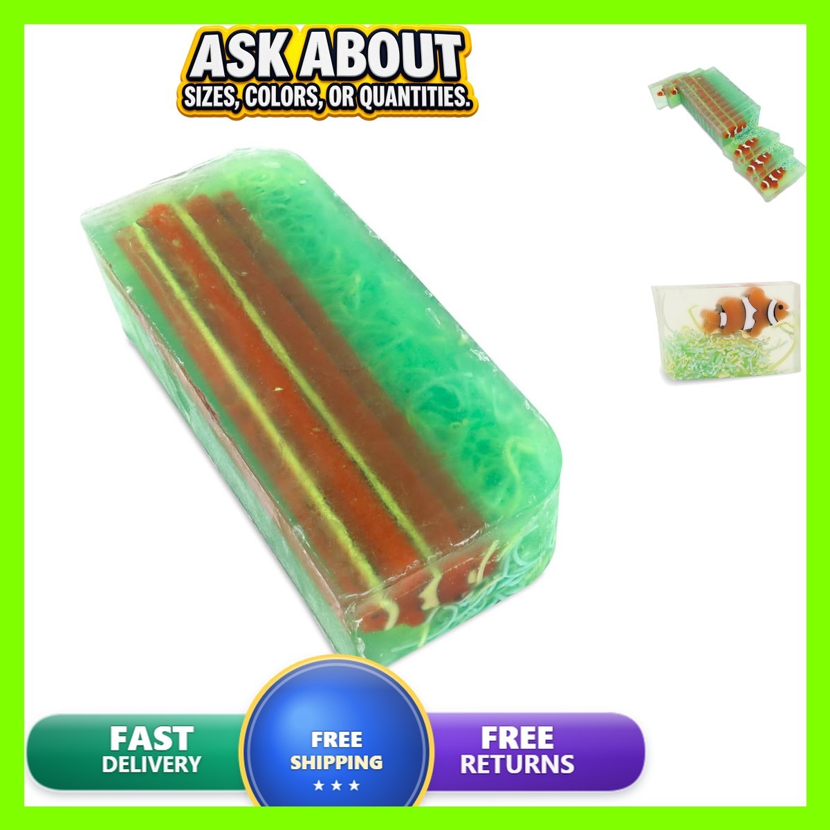 Primal Elements Loaf Soap, Clownfish, 5.5 Pound SLCFISH