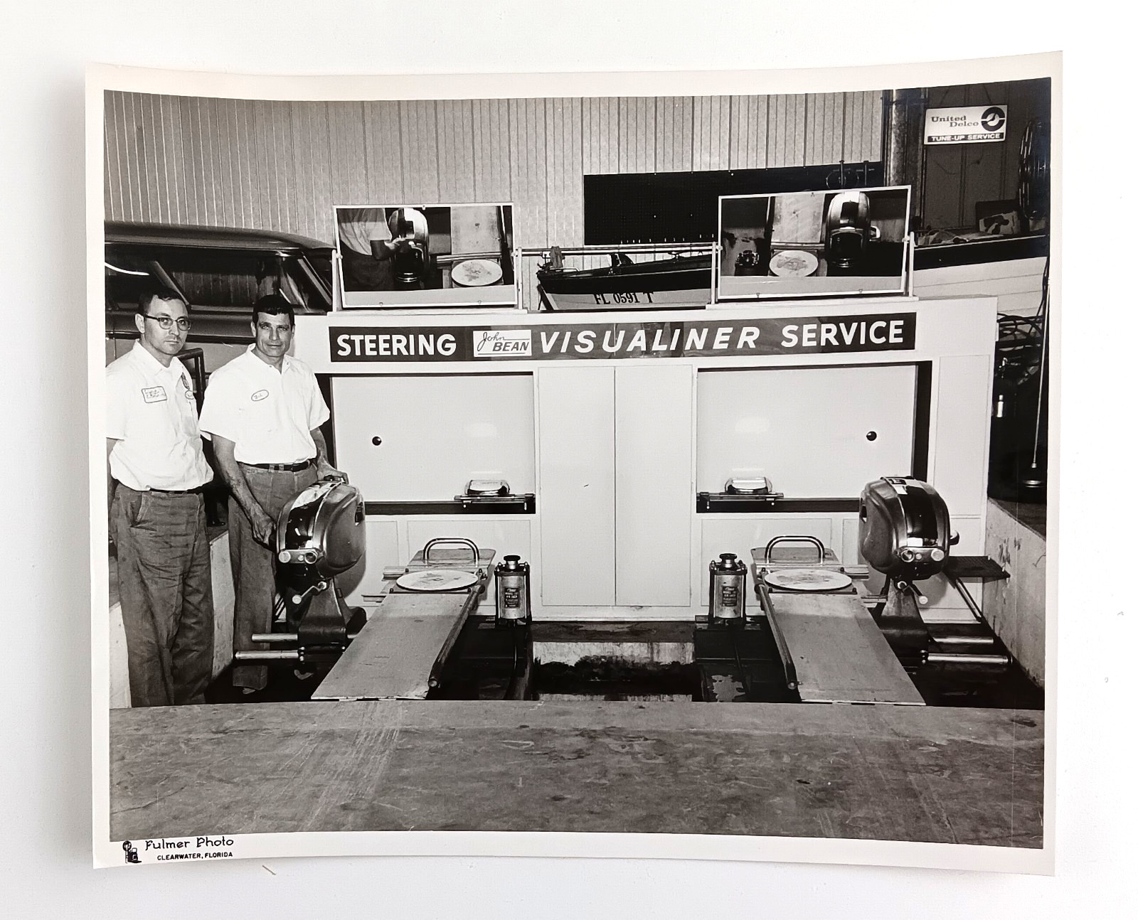 1970s Clearwater FL John Bean Steering Visualiner Service Mechanic VTG Photo