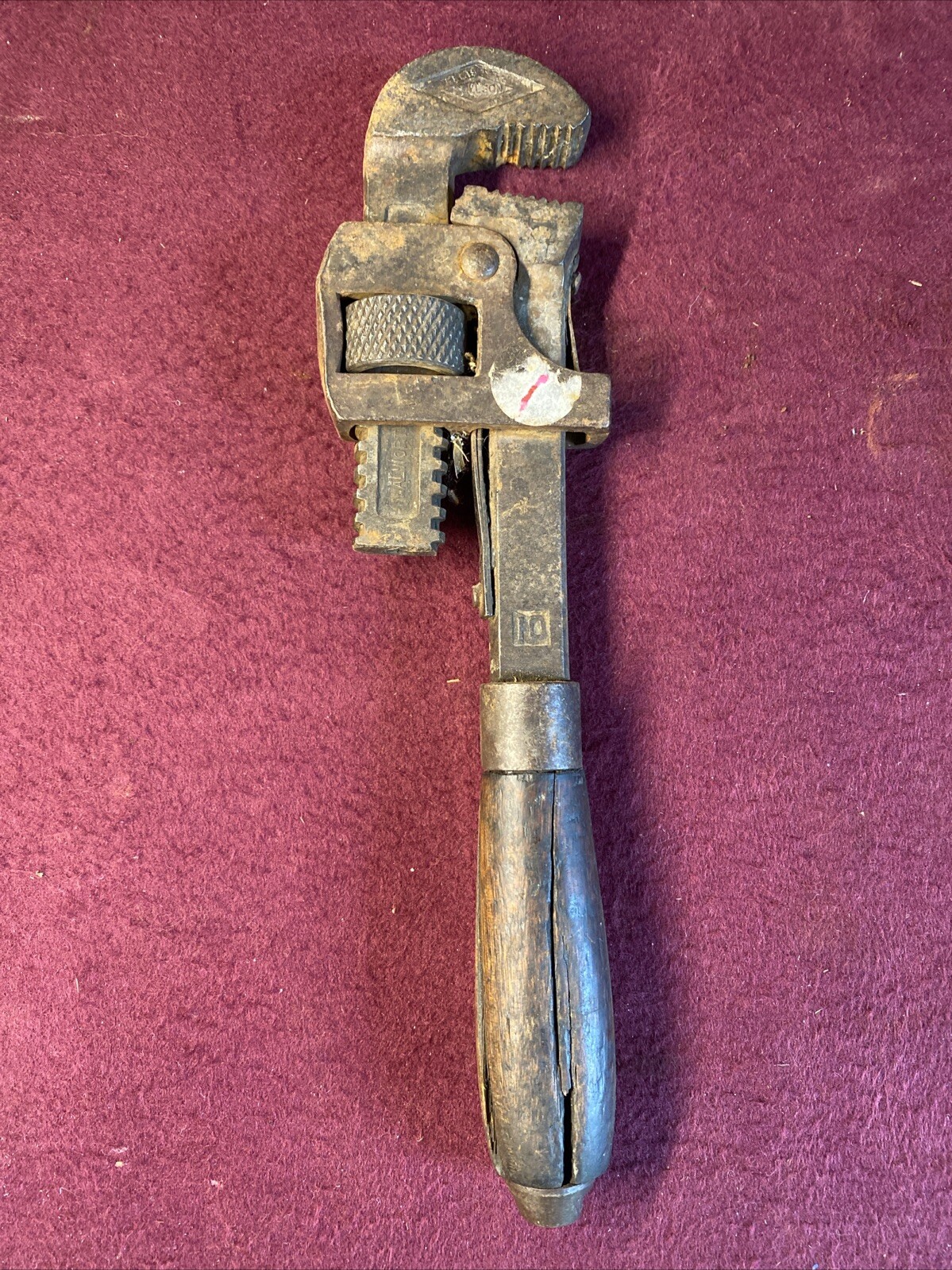 Genuine Stillson Adjustable #10 Pipe Wrench Vintage