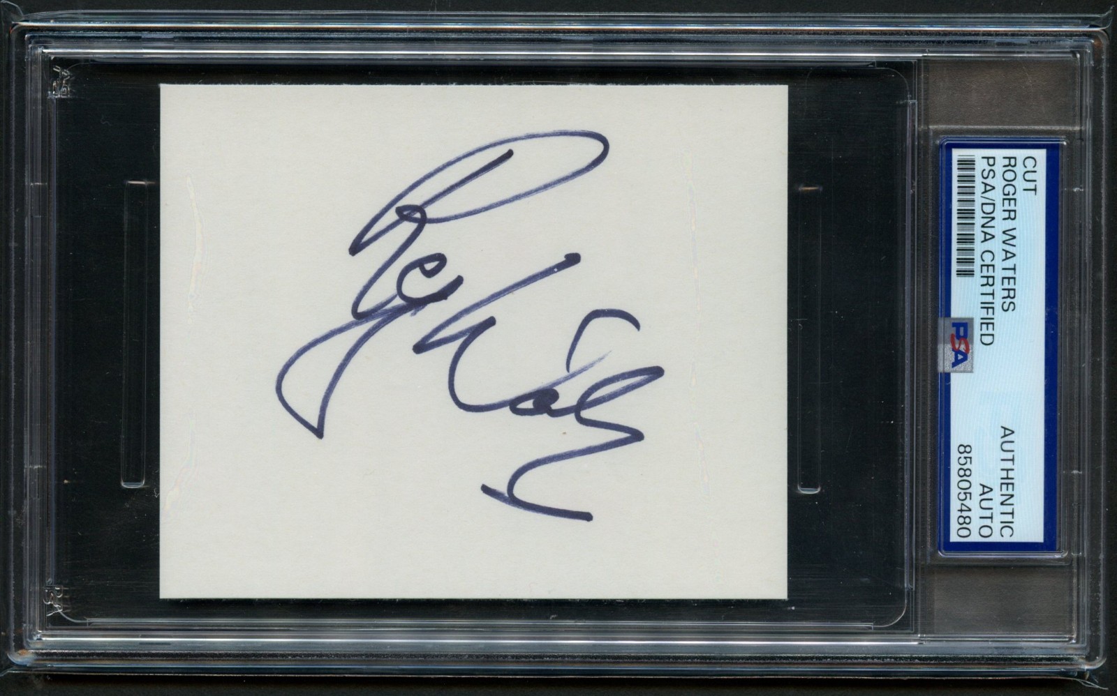 Roger Waters signed autograph 3.5x4 cut American Singer & Songwriter PSA