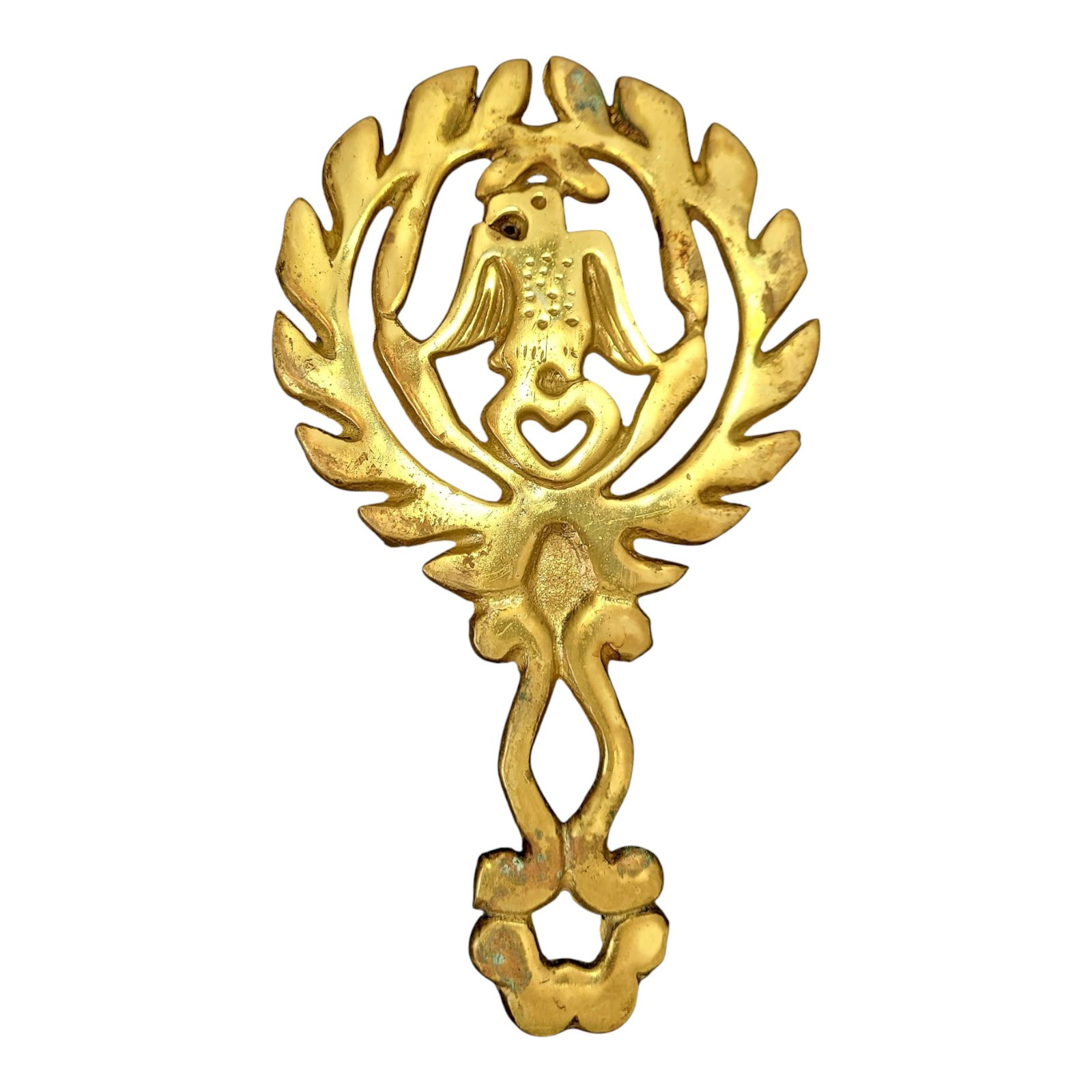 Vintage 1970s Brass Eagle Trivet