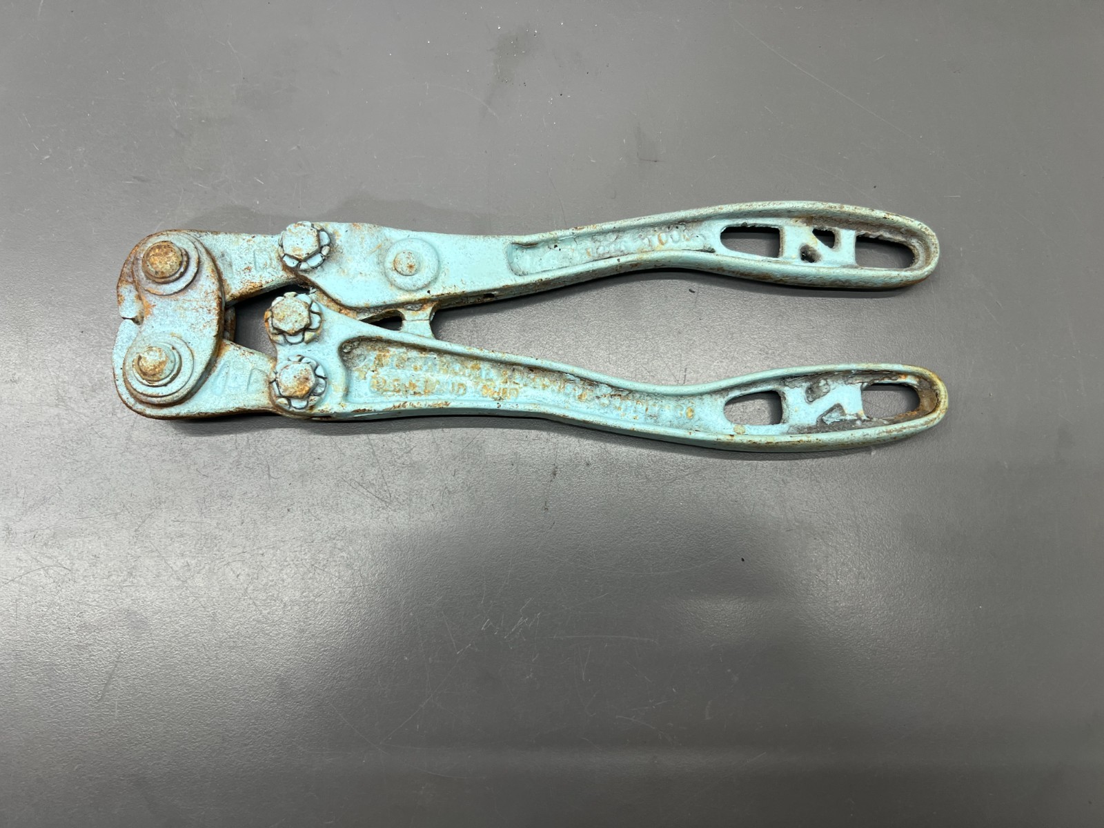 (u) VINTAGE NICOPRESS 31 C CRIMPING SWAGING TOOL NAT\'L TELEPHONE SUPPLY CO - USA