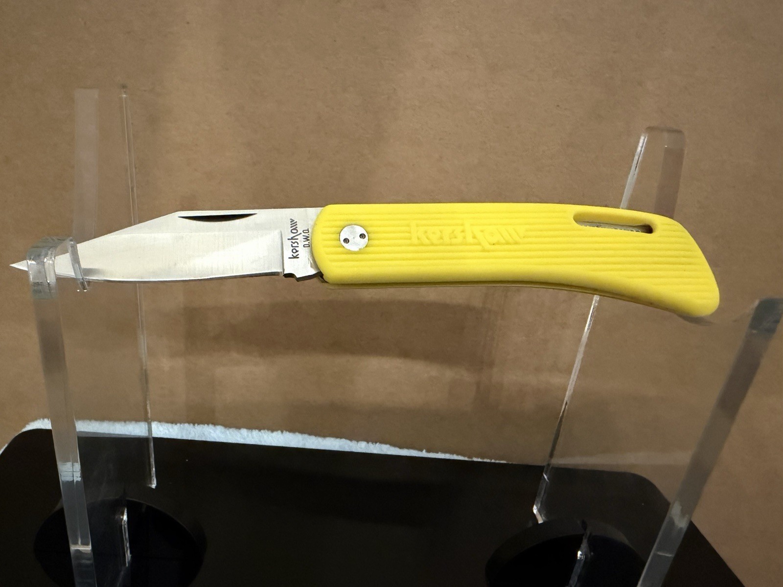 Kershaw D.W.O. 3000 Yellow Pocket Knife JAPAN *NEW OLD STOCK*