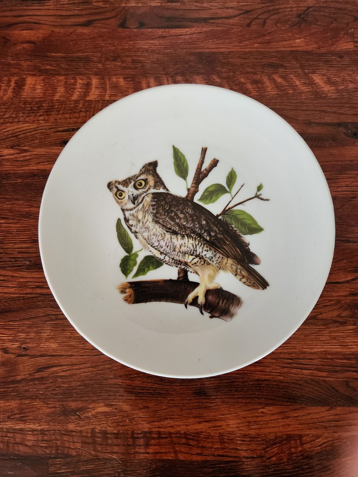 Vintage House Of Goebel Plate Great Horned Owl Bavaria Germany Decorative 