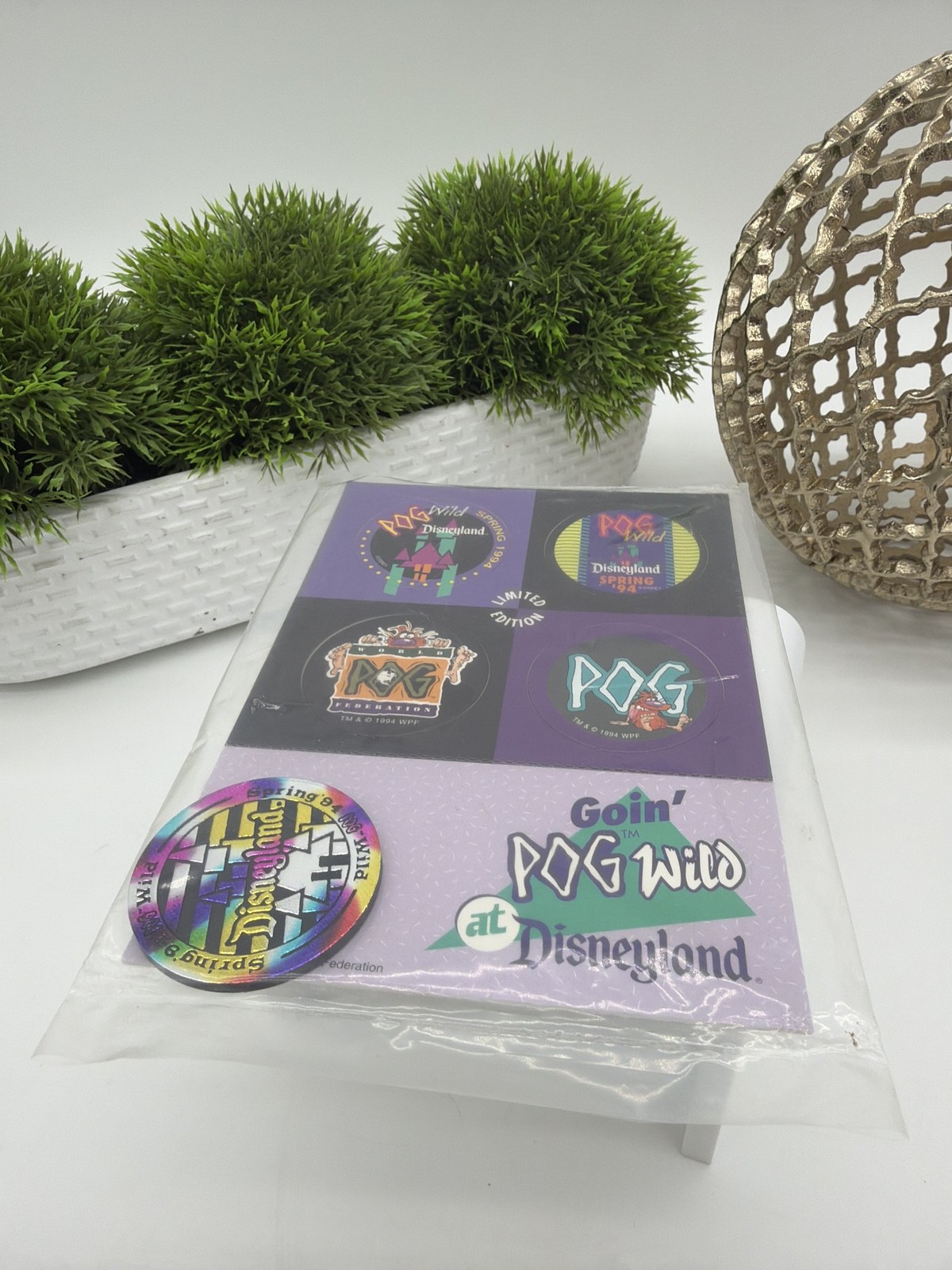 Goin\' POG Wild at Disneyland Spring 1994 Limited Edition POG Set Sealed