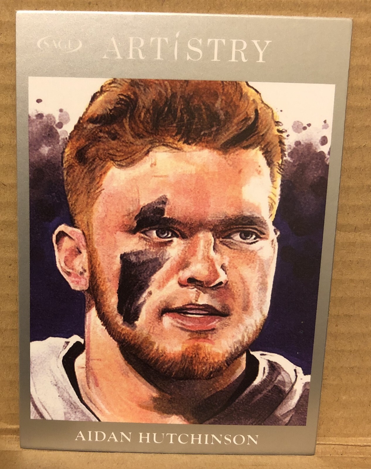 AIDAN HUTCHINSON(UNIVERSITY OF MICHIGAN)2022 SAGE SILVER ARTISTRY ROOKIE CARD