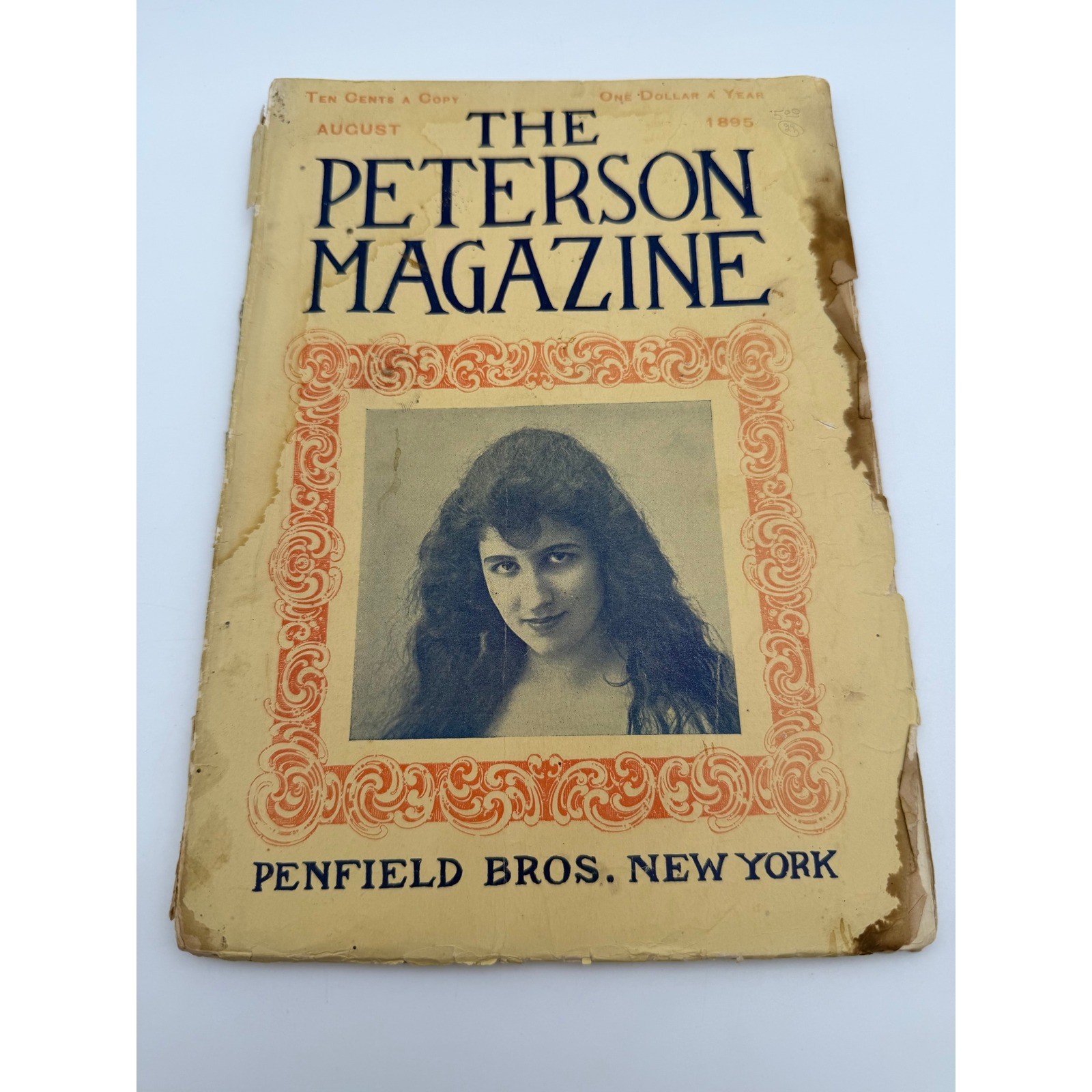 Antique The Peterson Magazine August 1895 Penfield Bros New York Victorian Paper