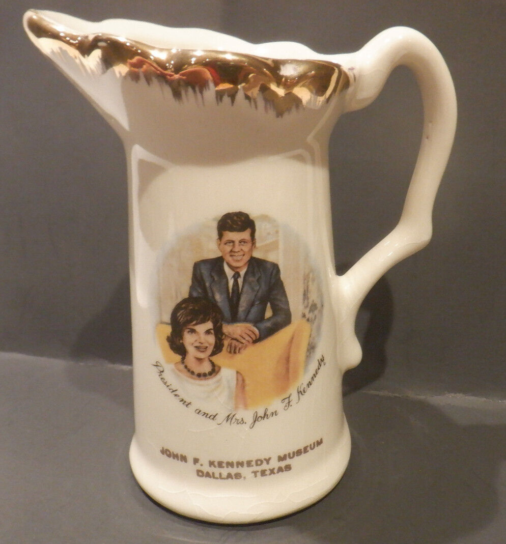 RARE 1960\'s Souvenir President & Mrs. John F. Kennedy Creamer Pitcher