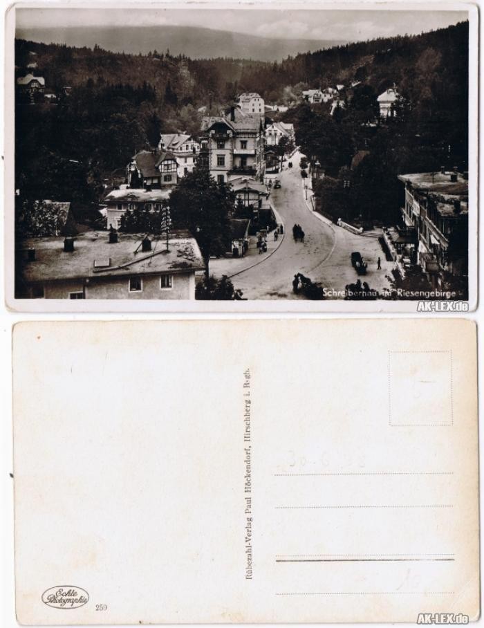 Postcard Szklarska Poręba panorama photo postcard 1931