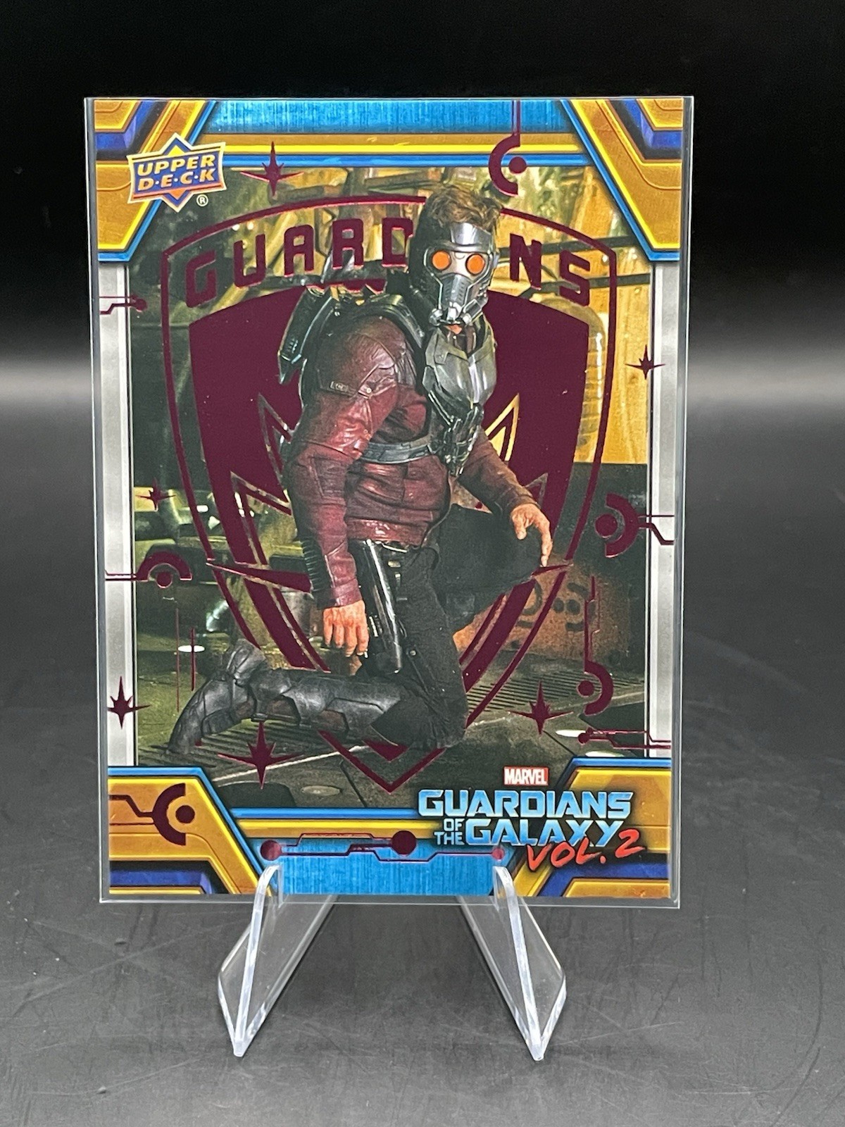2017 Upper Deck Guardians Of The Galaxy Vol 2 #75 Star Lord Pink Foil /10