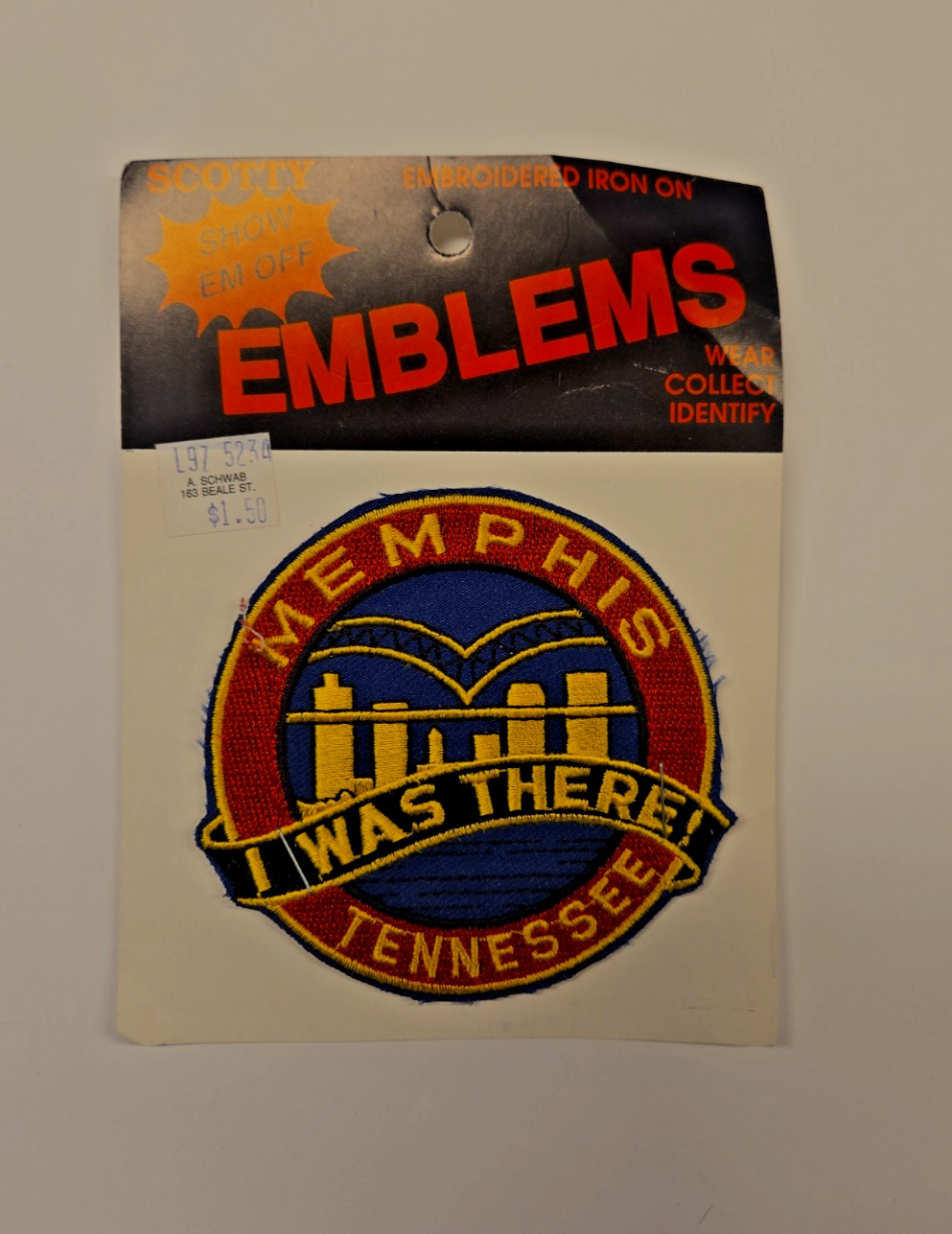 Vintage MEMPHIS TENNESSE Souvenir Patch \