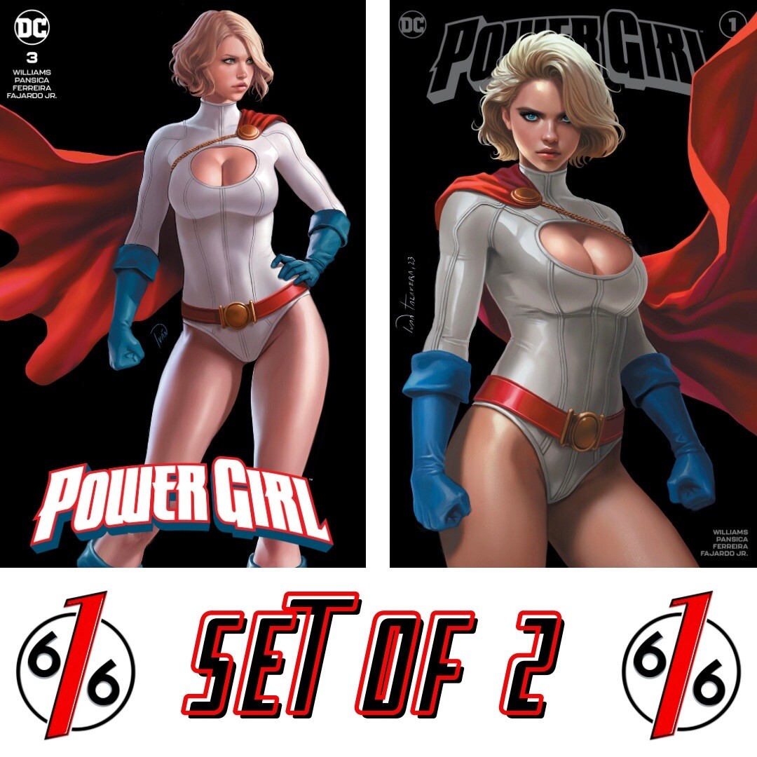 🔥 POWER GIRL #1 & 3 IVAN TALAVERA 616 Comics Trade Dress Variant Set 🔥 POWER GIRL #1 & 3 IVAN TALAVERA 616 Comics Trade Dress Variant Set